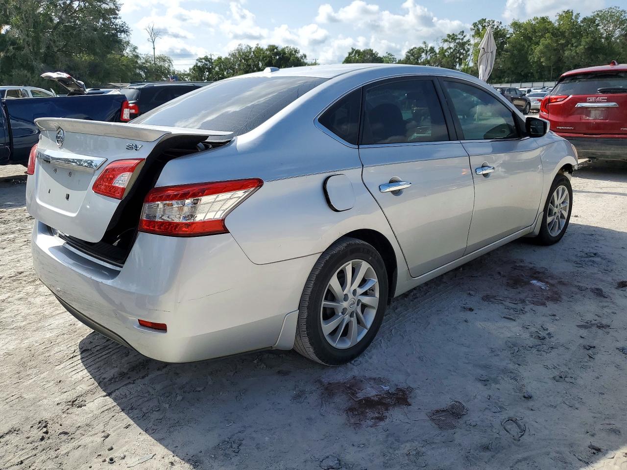 2015 Nissan Sentra Sv Silver vin: 3N1AB7AP0FY298215