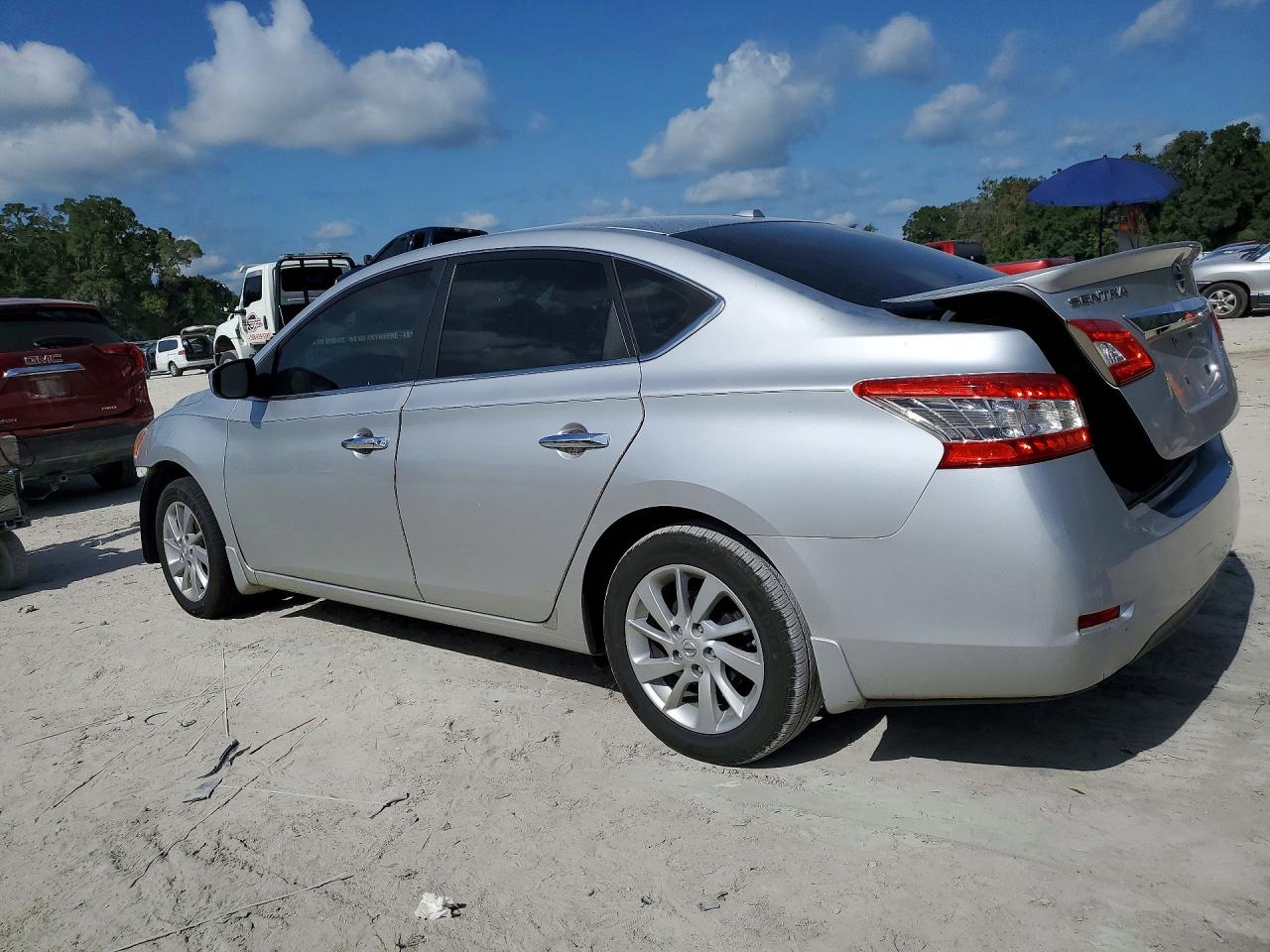 2015 Nissan Sentra Sv Silver vin: 3N1AB7AP0FY298215