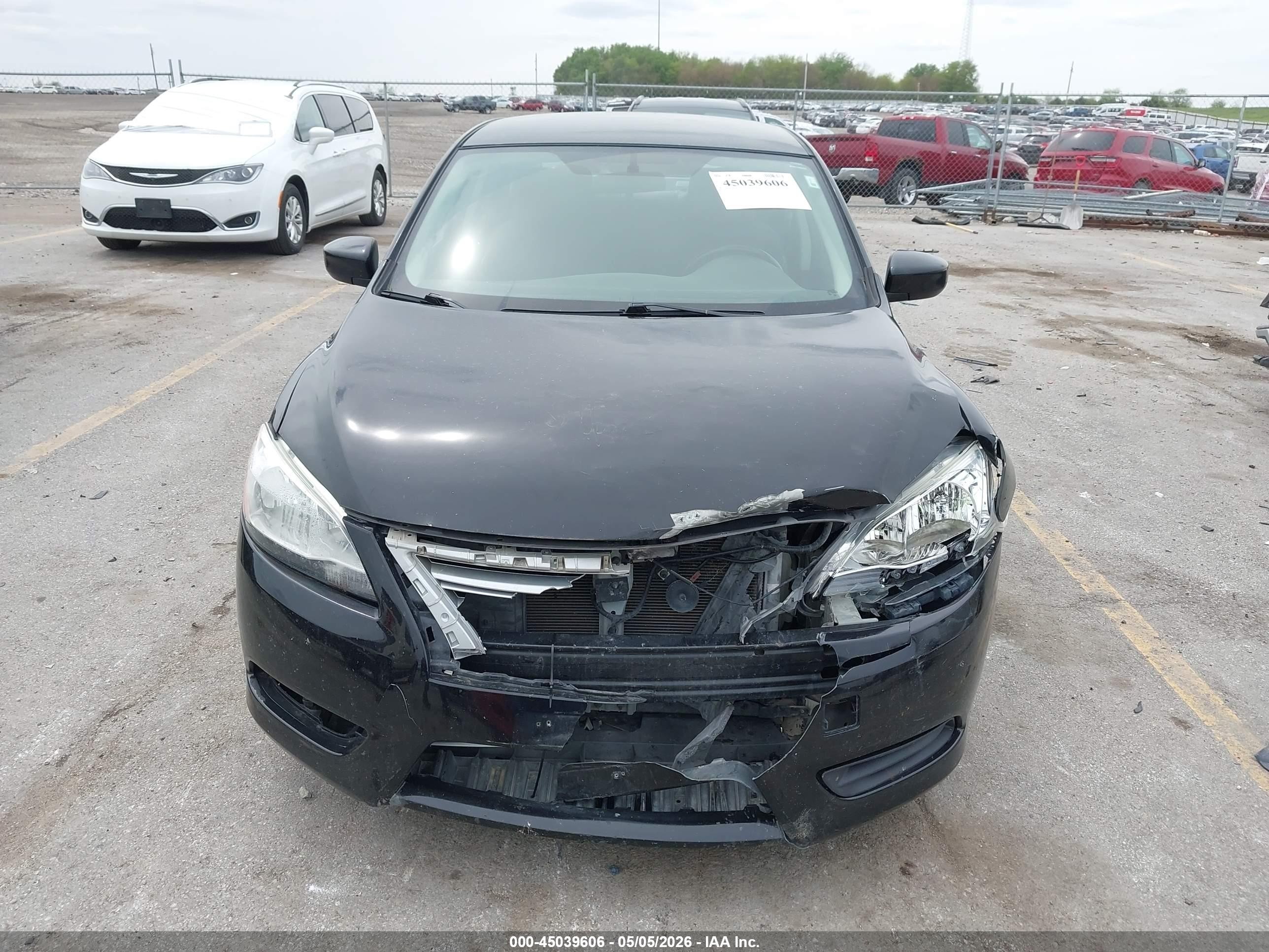 2015 Nissan Sentra Sv Черный vin: 3N1AB7AP0FY299428