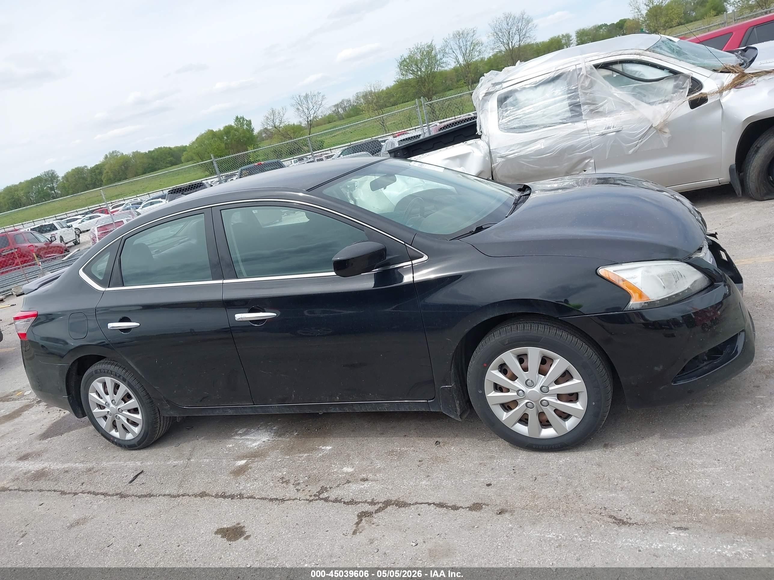 2015 Nissan Sentra Sv Черный vin: 3N1AB7AP0FY299428