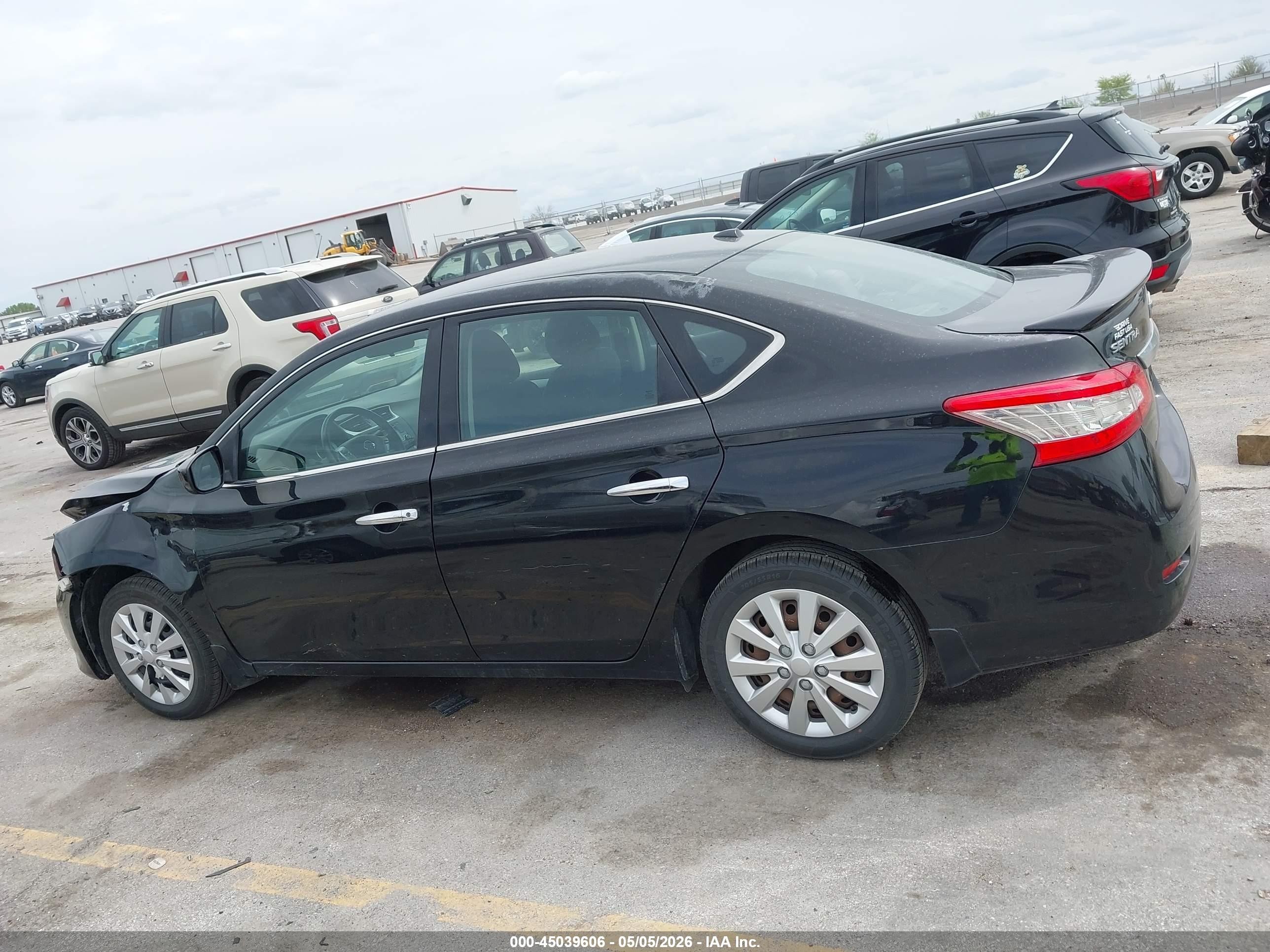 2015 Nissan Sentra Sv Черный vin: 3N1AB7AP0FY299428