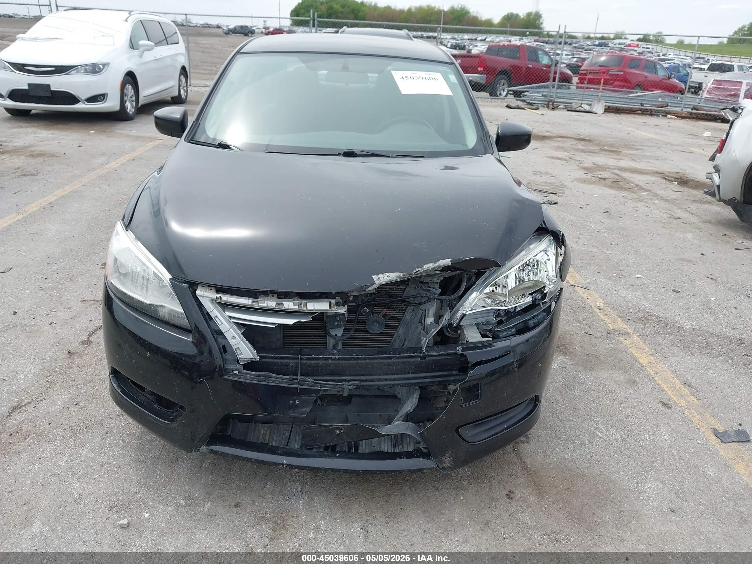 2015 Nissan Sentra Sv Черный vin: 3N1AB7AP0FY299428