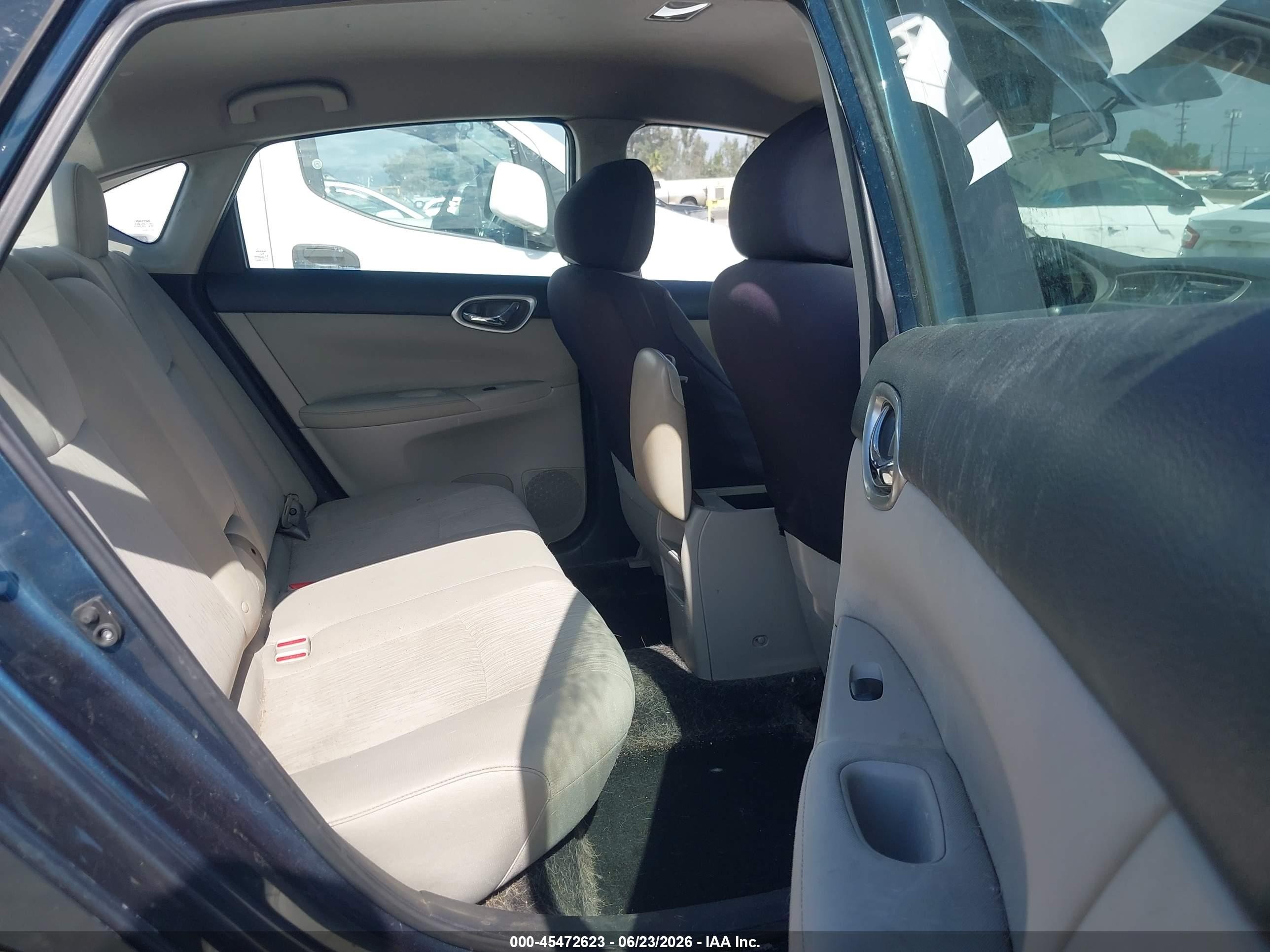 2015 Nissan Sentra Sv Blue vin: 3N1AB7AP0FY300688
