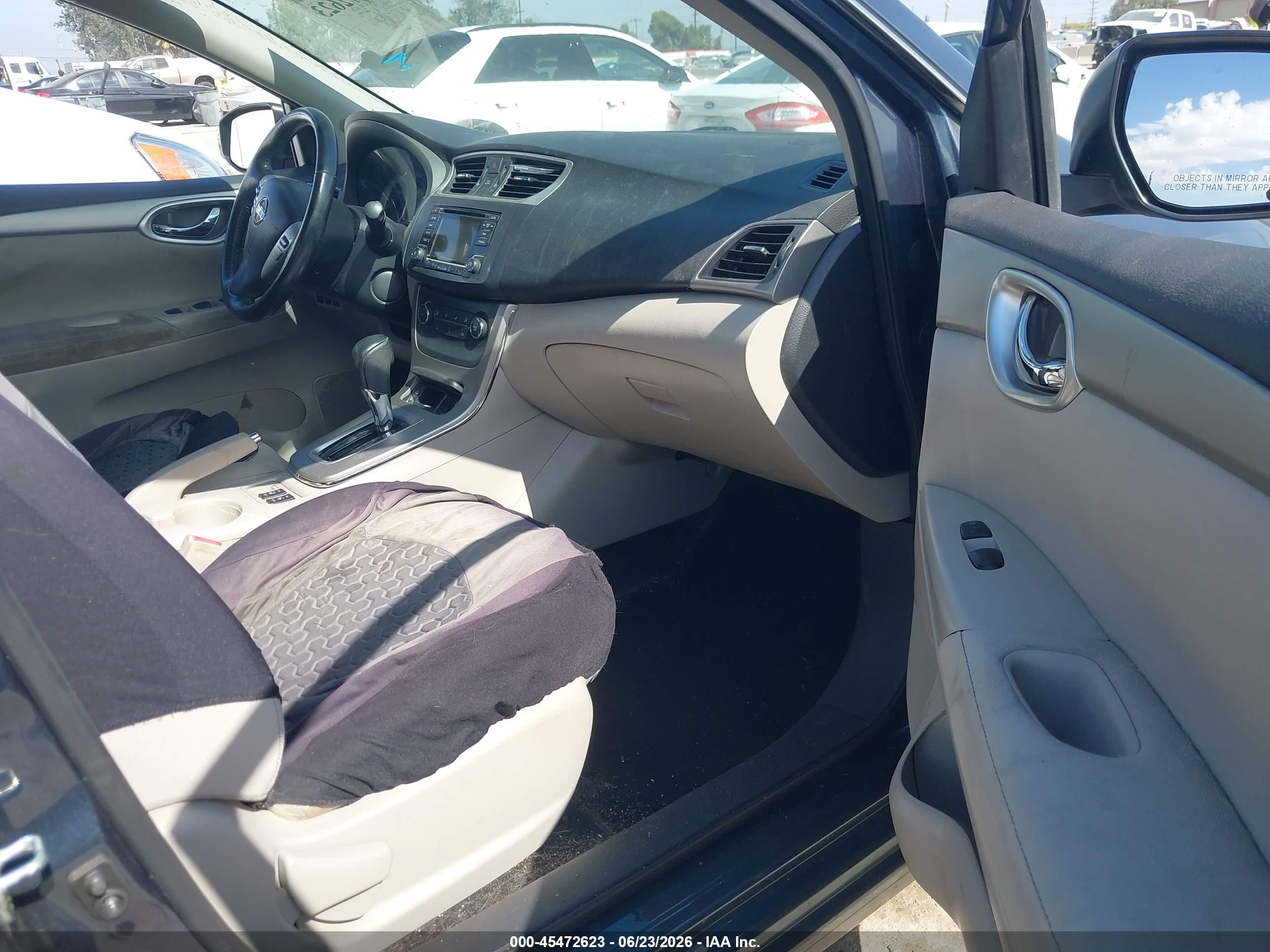 2015 Nissan Sentra Sv Blue vin: 3N1AB7AP0FY300688