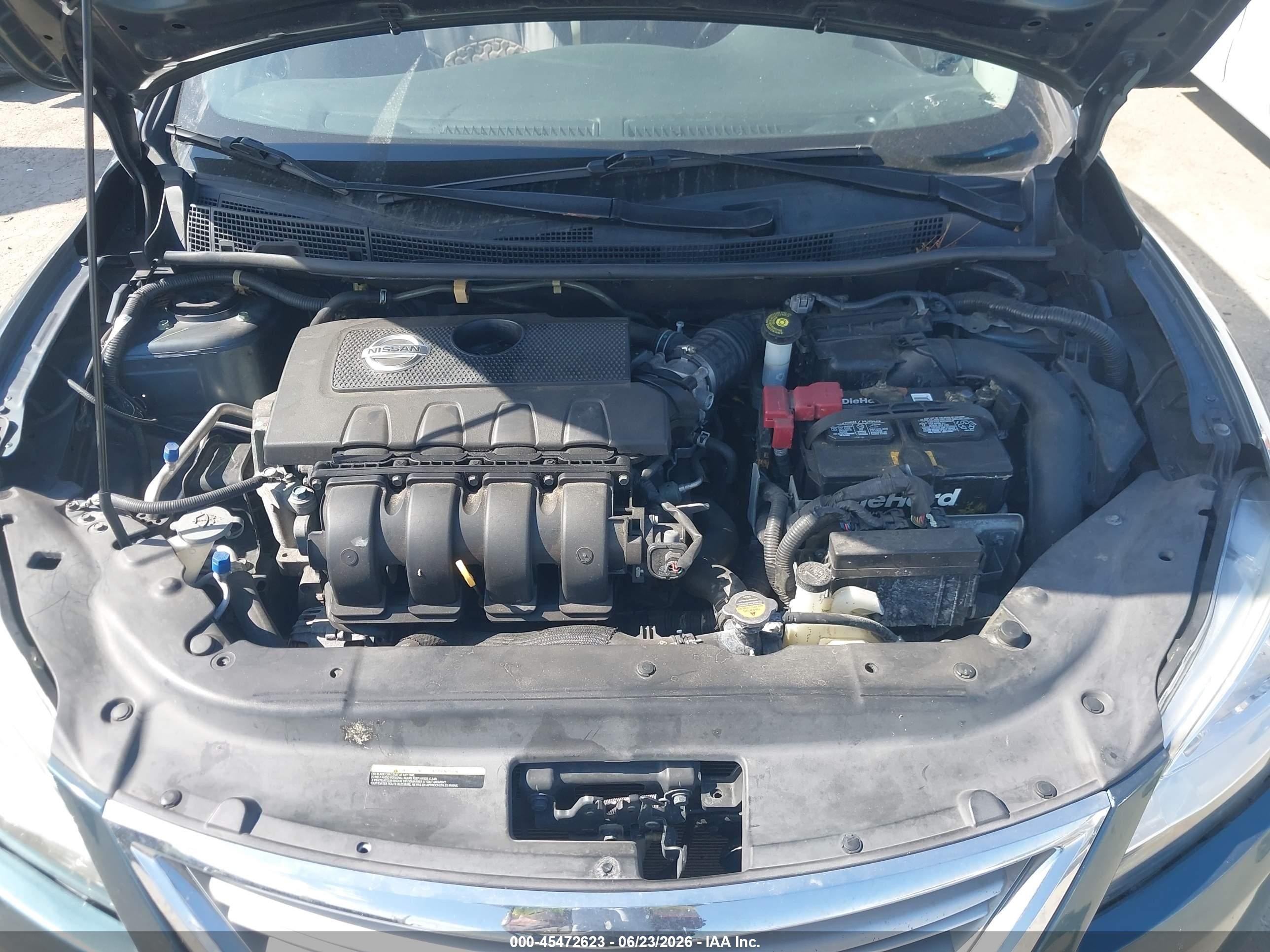 2015 Nissan Sentra Sv Blue vin: 3N1AB7AP0FY300688