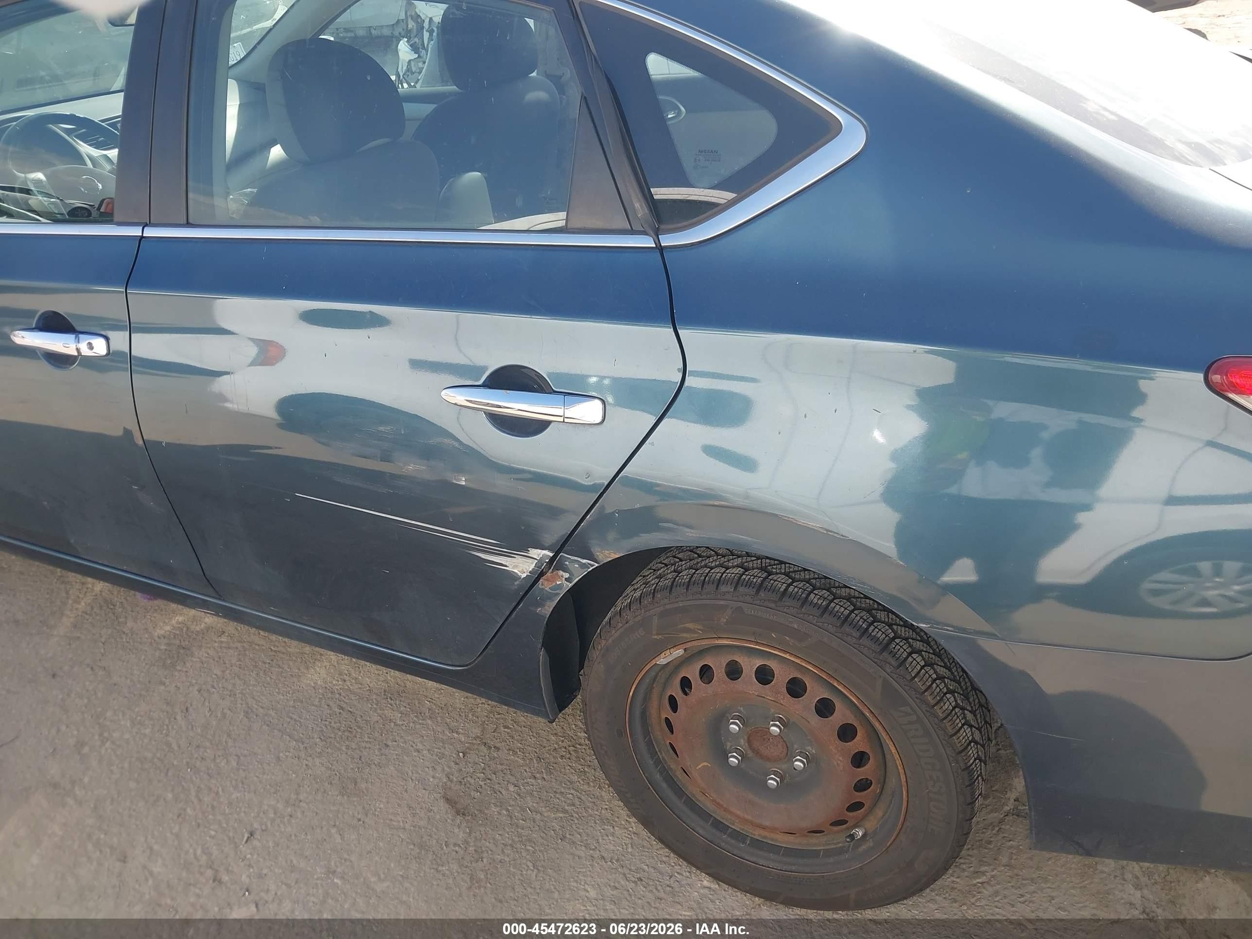 2015 Nissan Sentra Sv Blue vin: 3N1AB7AP0FY300688