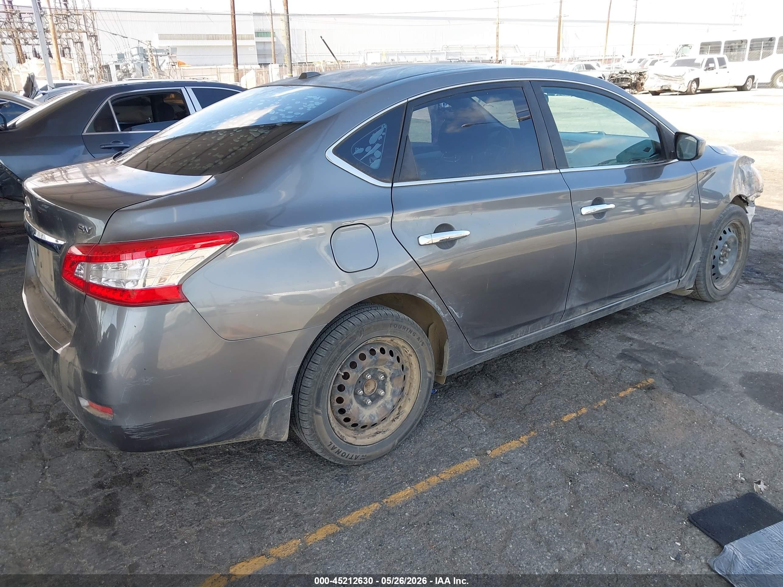 2015 Nissan Sentra Sv Gray vin: 3N1AB7AP0FY302604