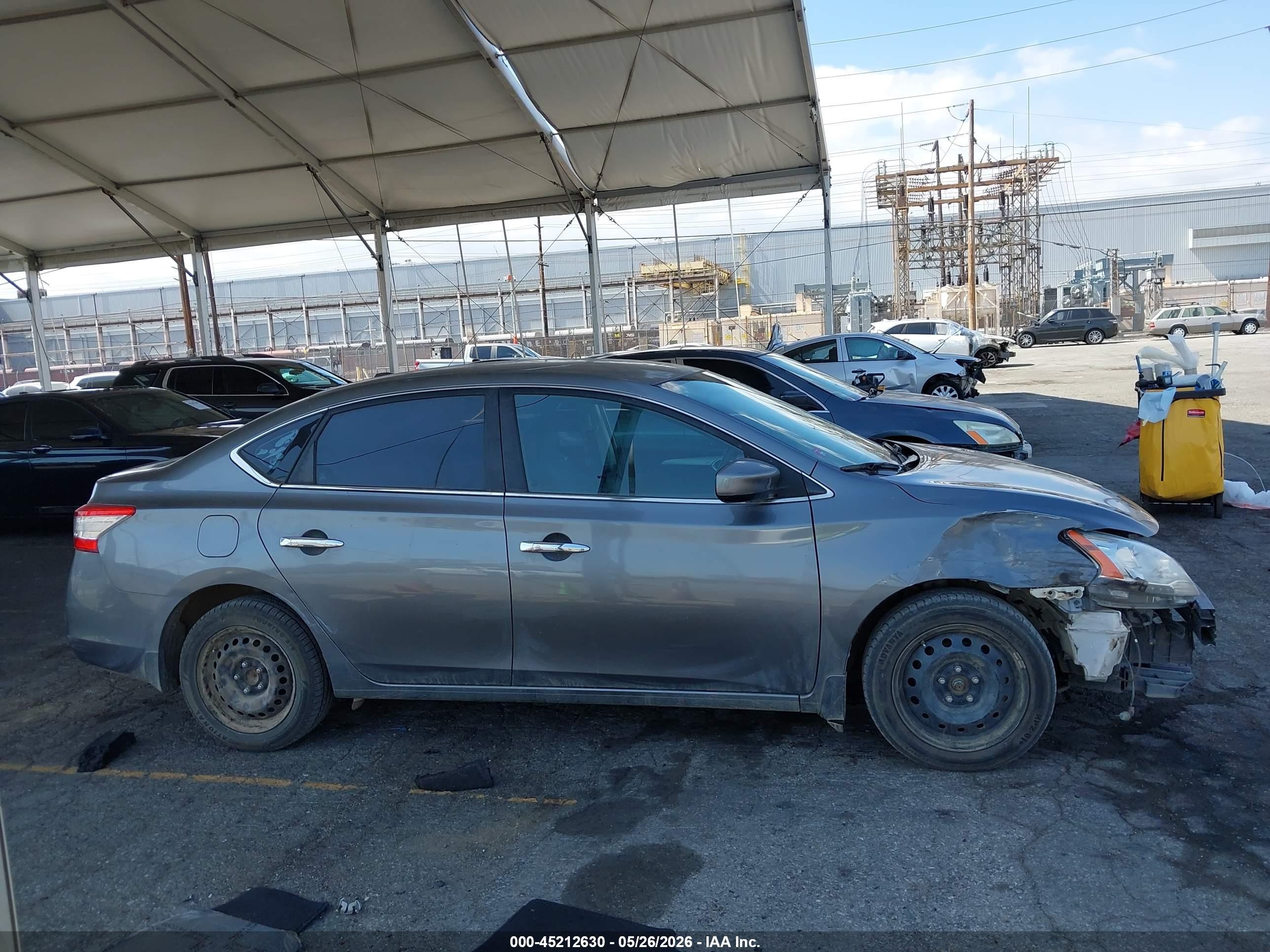 2015 Nissan Sentra Sv Gray vin: 3N1AB7AP0FY302604