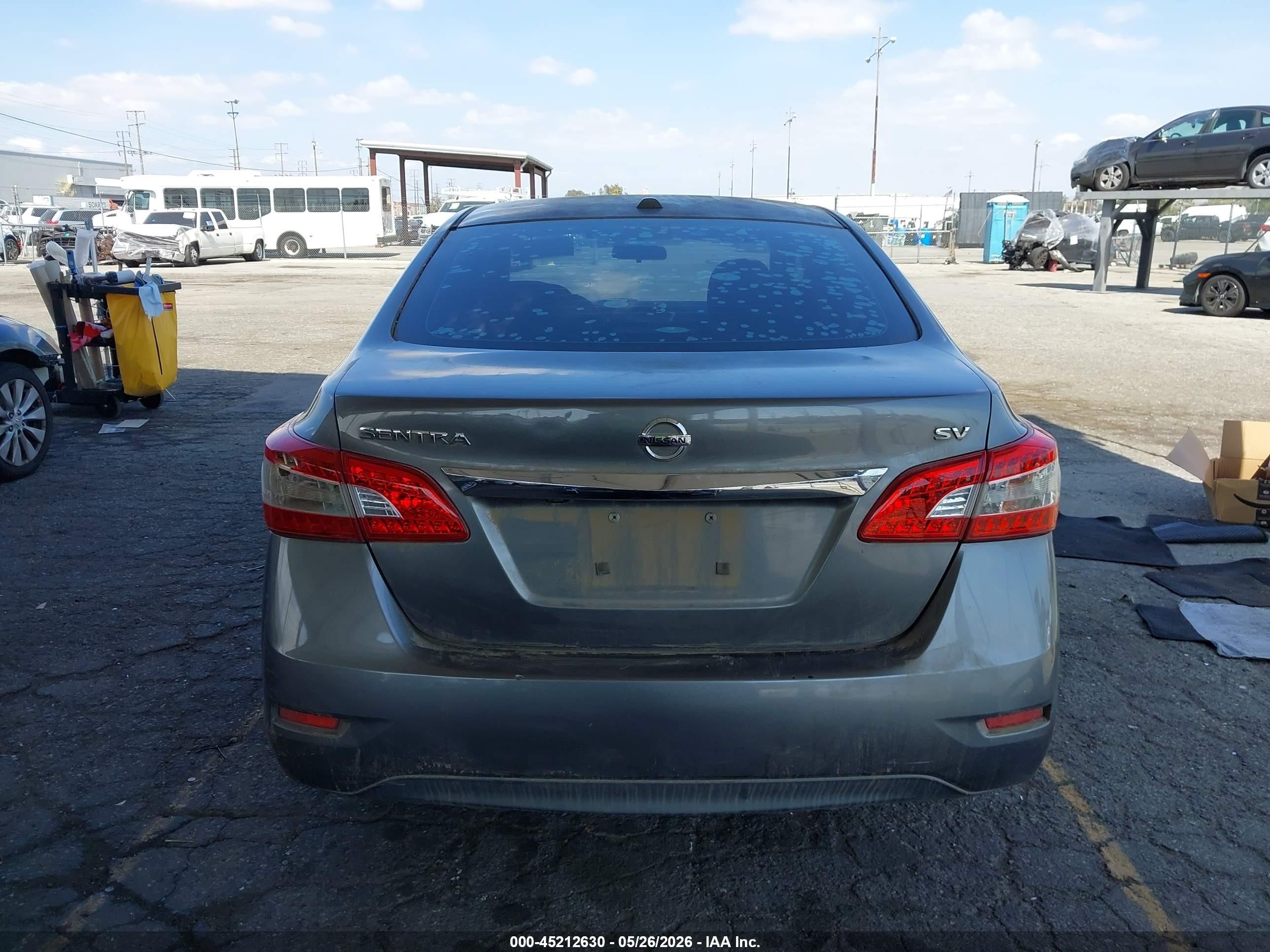 2015 Nissan Sentra Sv Gray vin: 3N1AB7AP0FY302604