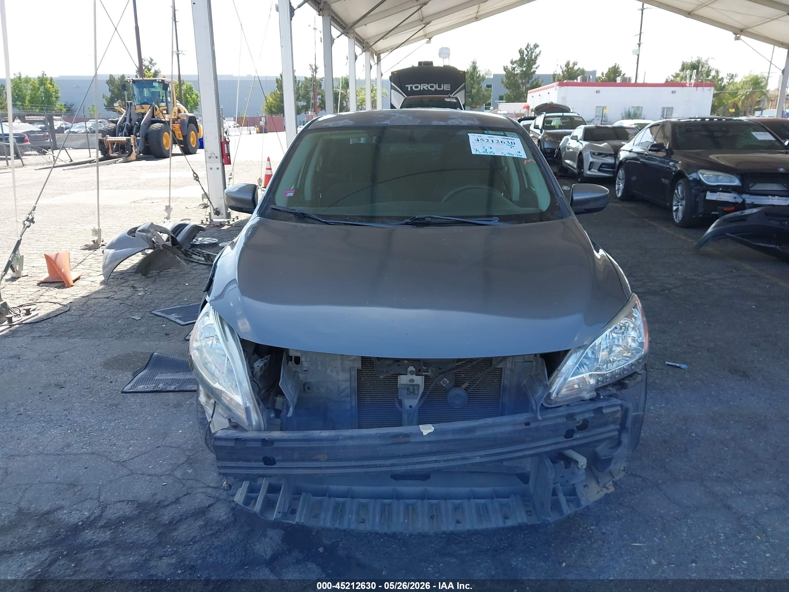 2015 Nissan Sentra Sv Gray vin: 3N1AB7AP0FY302604