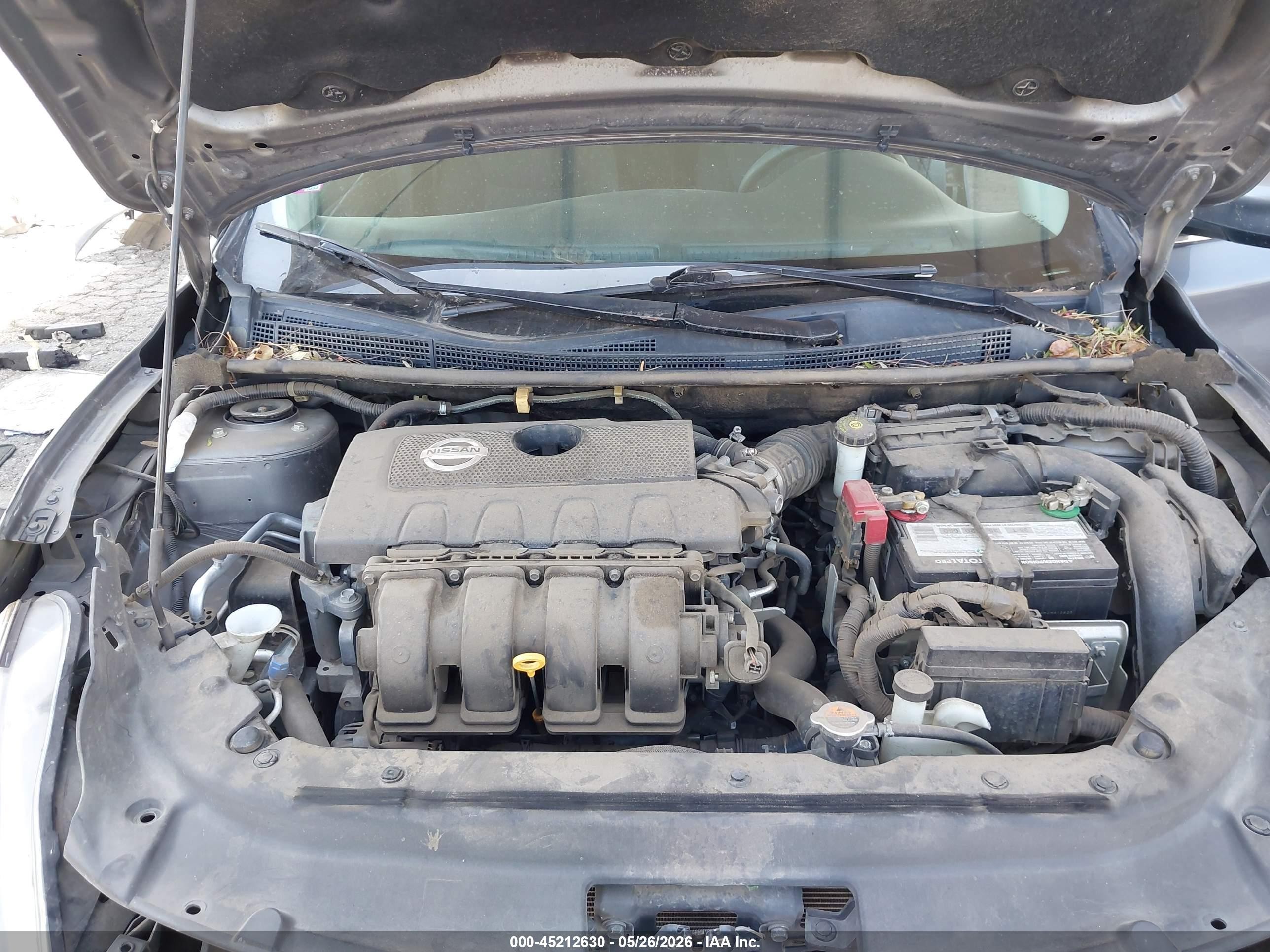 2015 Nissan Sentra Sv Gray vin: 3N1AB7AP0FY302604