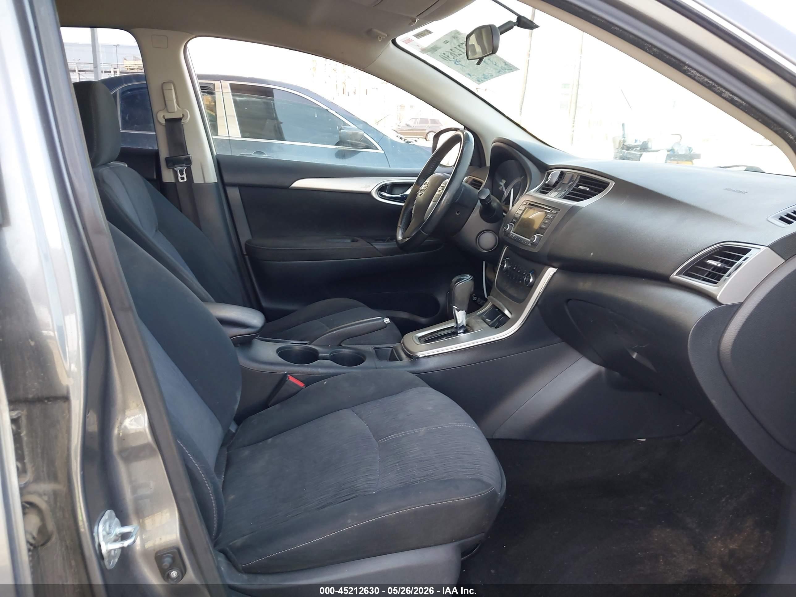 2015 Nissan Sentra Sv Gray vin: 3N1AB7AP0FY302604