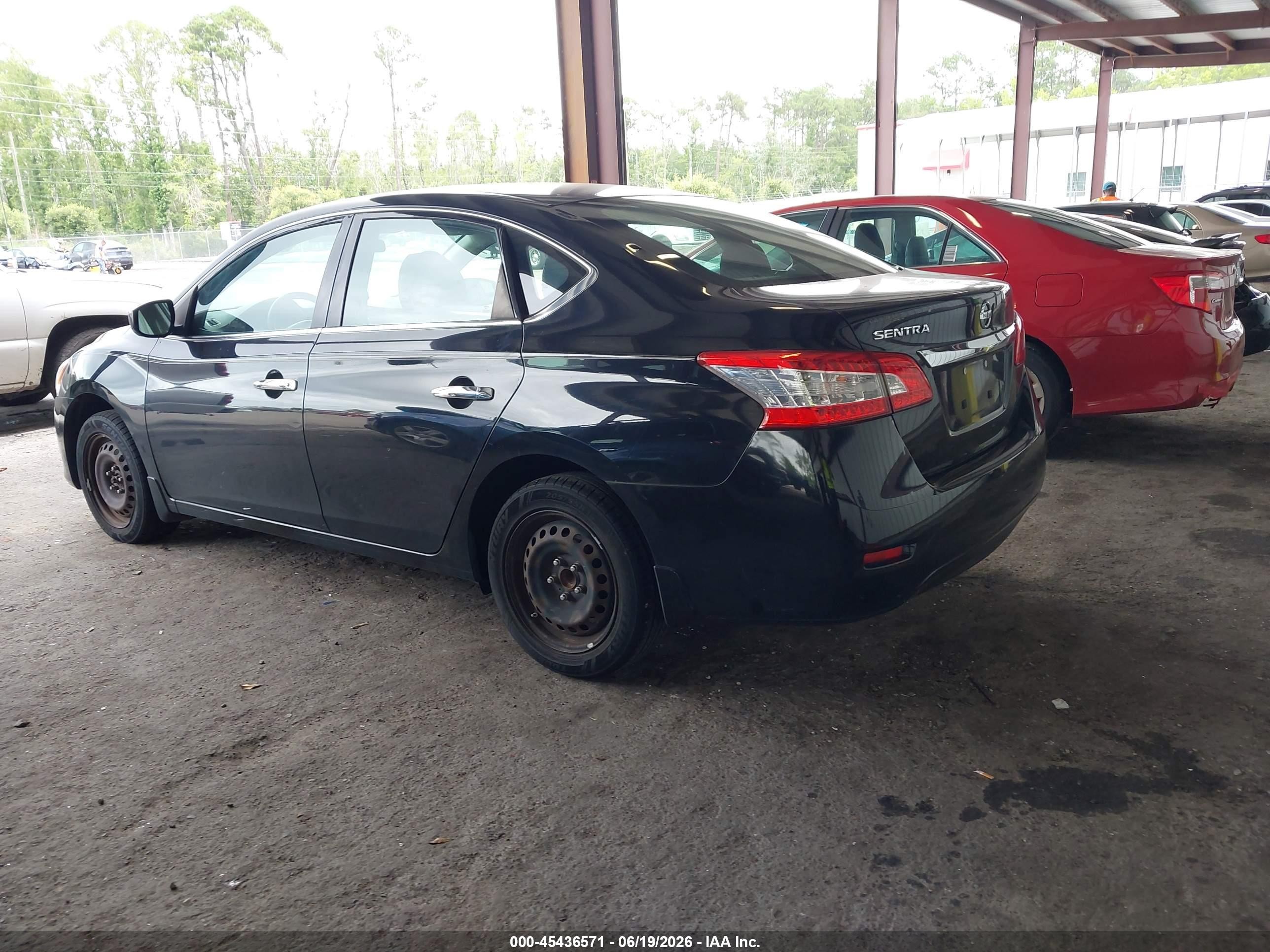 2015 Nissan Sentra S Black vin: 3N1AB7AP0FY304756