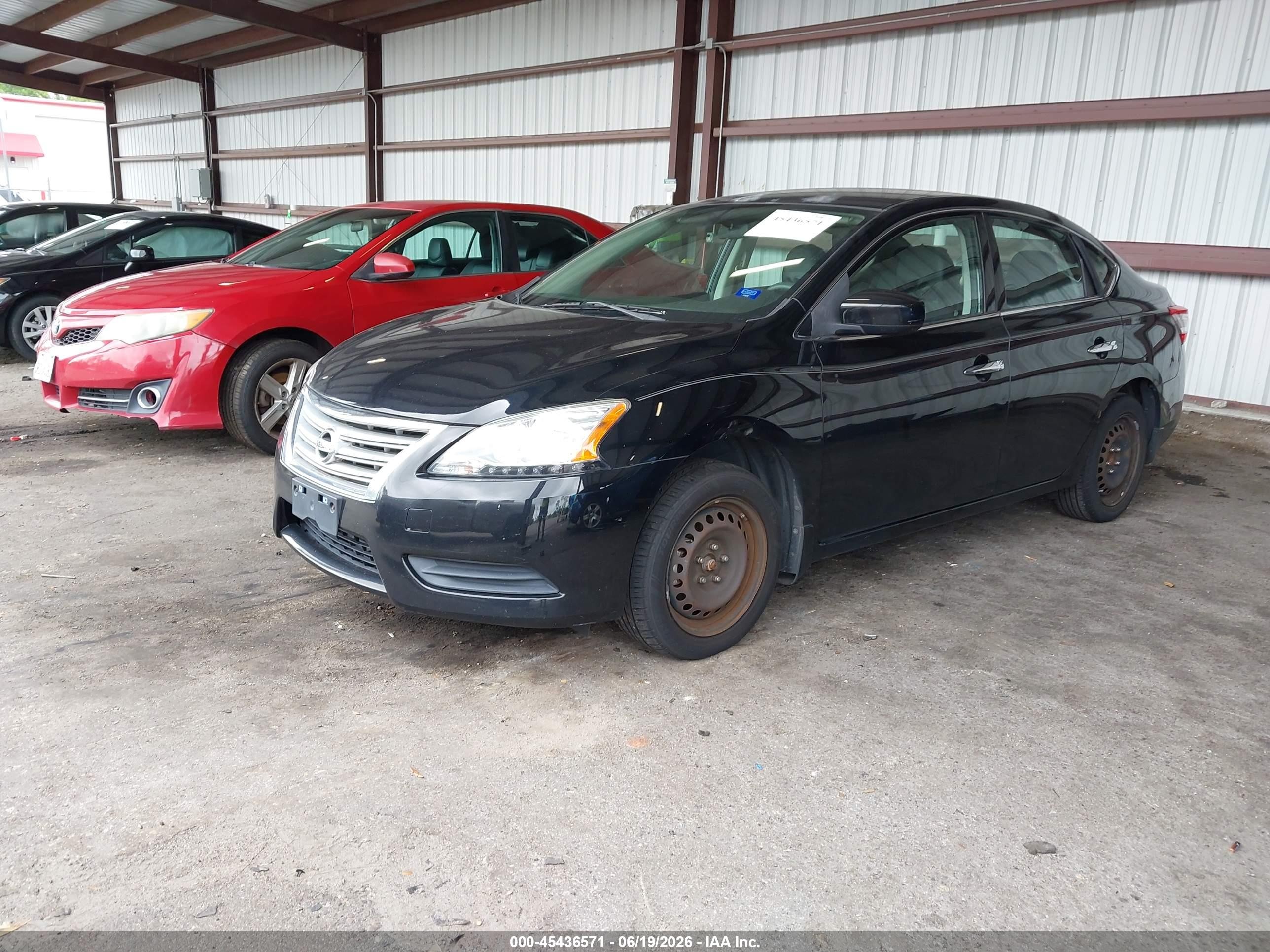 2015 Nissan Sentra S Black vin: 3N1AB7AP0FY304756