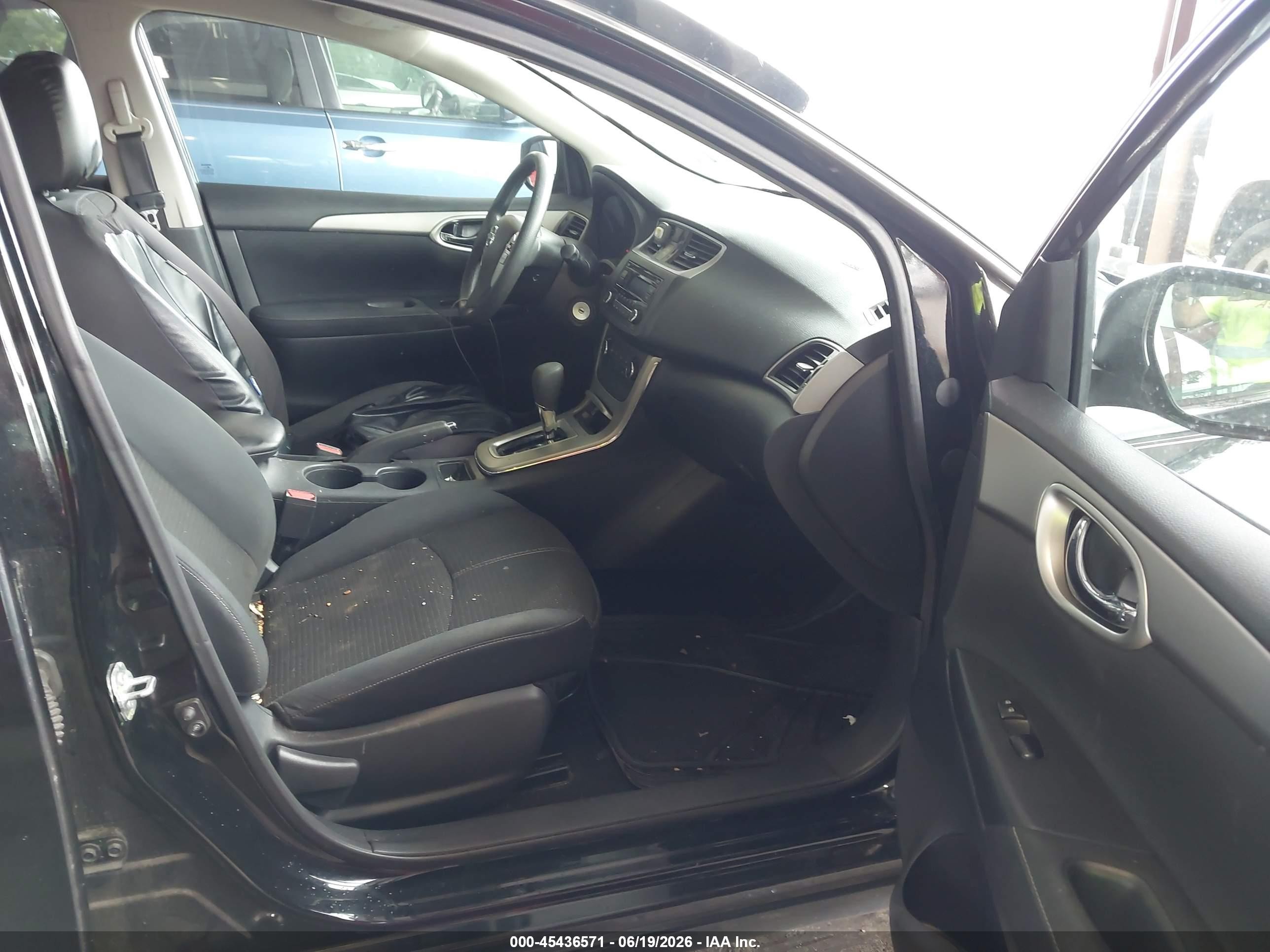 2015 Nissan Sentra S Black vin: 3N1AB7AP0FY304756