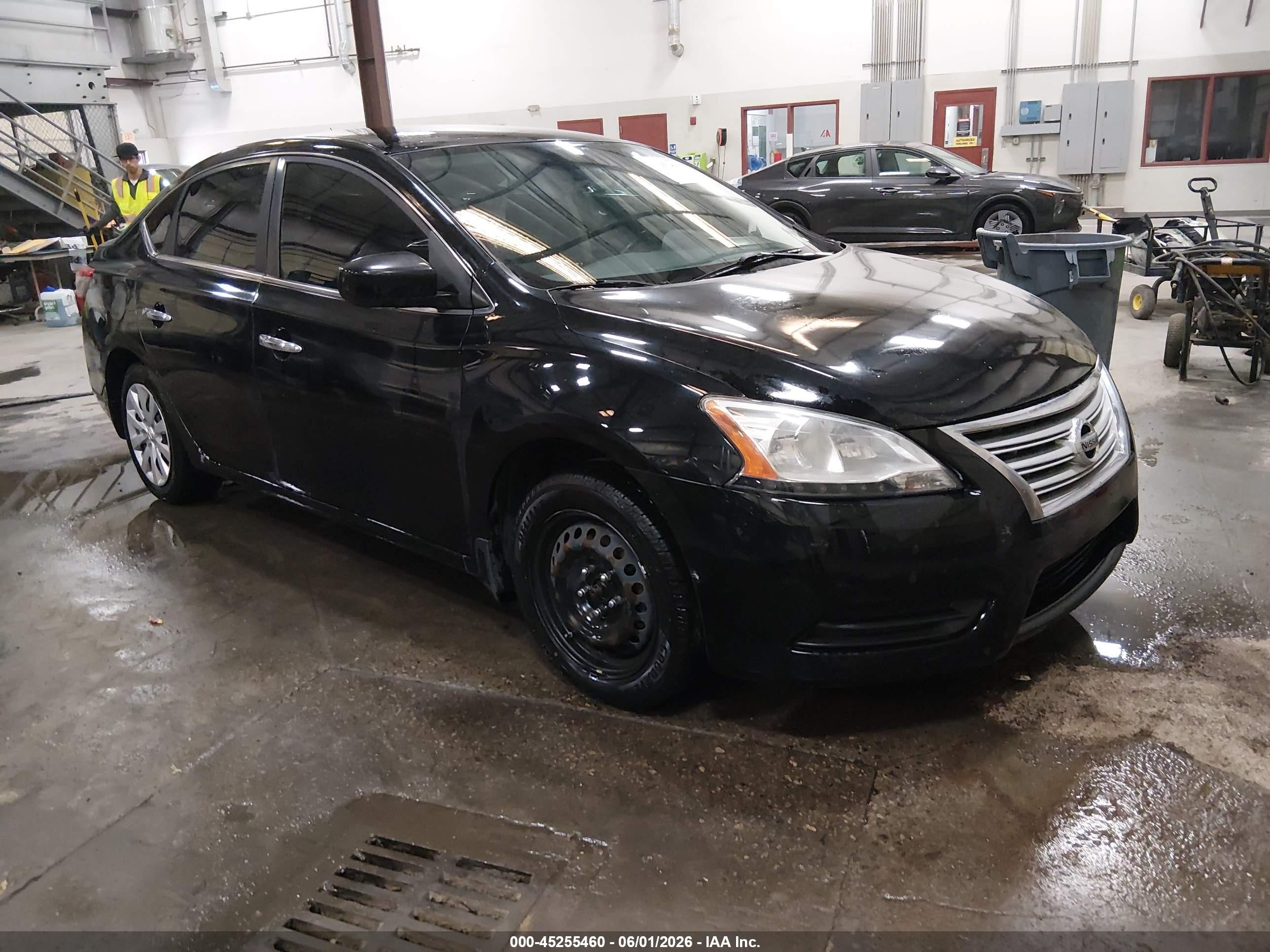 2015 Nissan Sentra Sv Black vin: 3N1AB7AP0FY304854