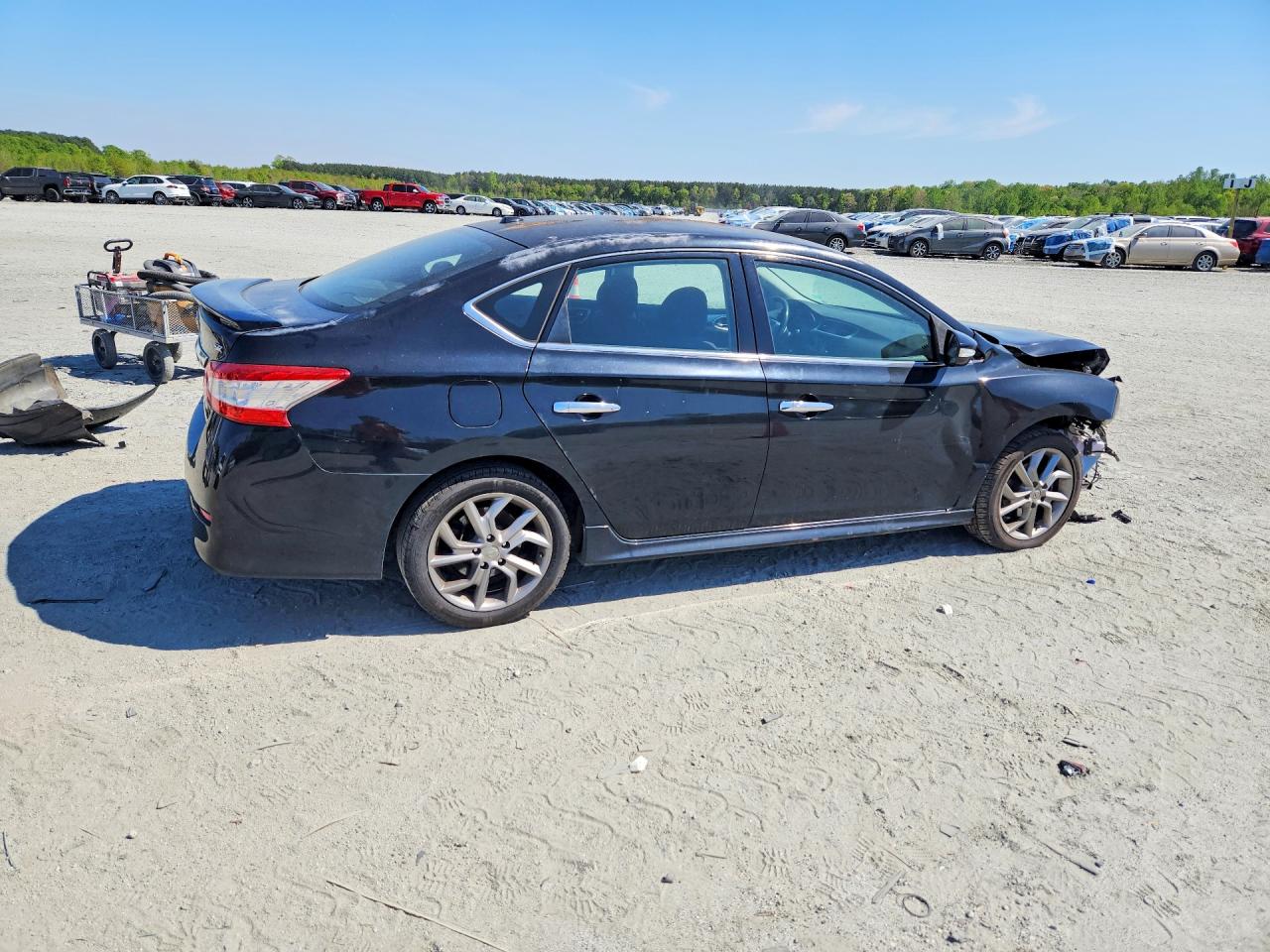 2015 Nissan Sentra Sr Black vin: 3N1AB7AP0FY305356