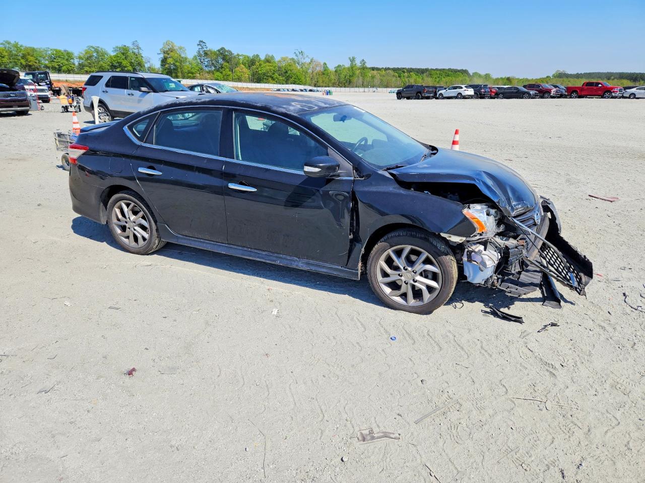 2015 Nissan Sentra Sr Black vin: 3N1AB7AP0FY305356