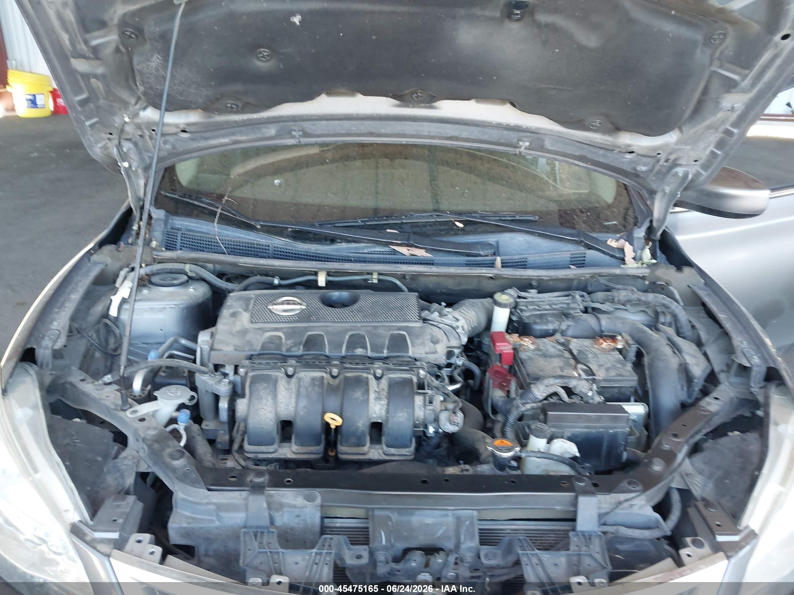 2015 Nissan Sentra S Gray vin: 3N1AB7AP0FY305826