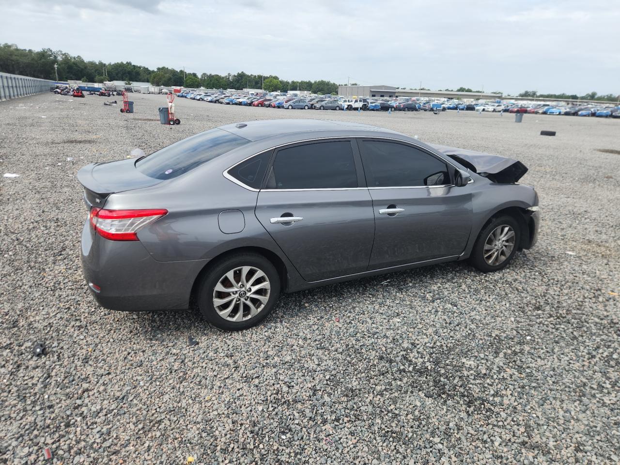 2015 Nissan Sentra Sv Серый vin: 3N1AB7AP0FY306460