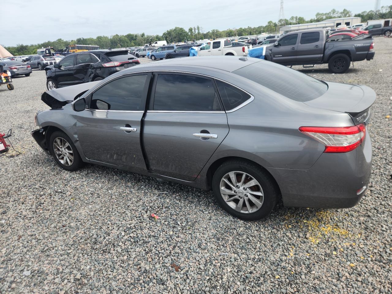 2015 Nissan Sentra Sv Серый vin: 3N1AB7AP0FY306460