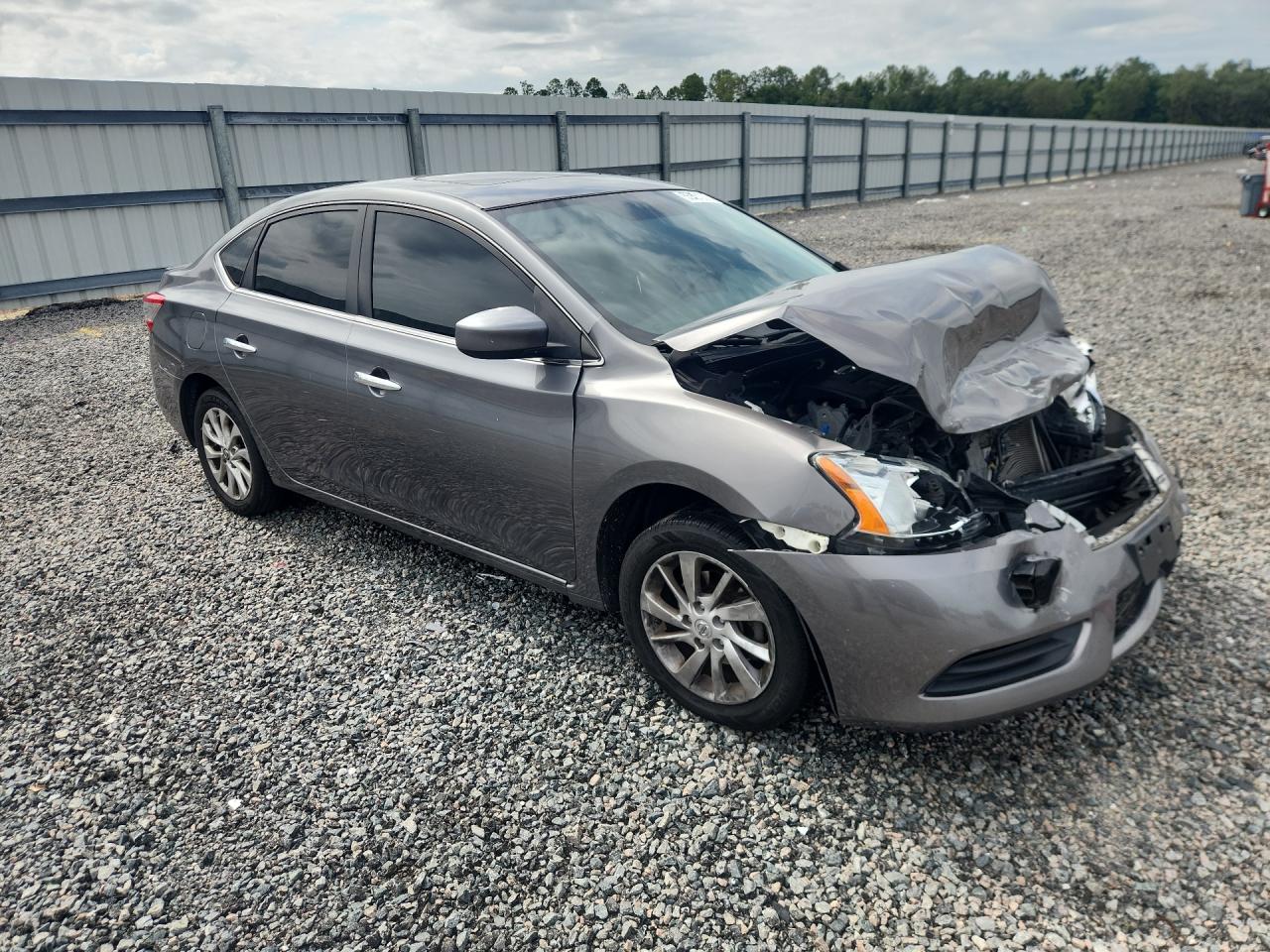 2015 Nissan Sentra Sv Серый vin: 3N1AB7AP0FY306460