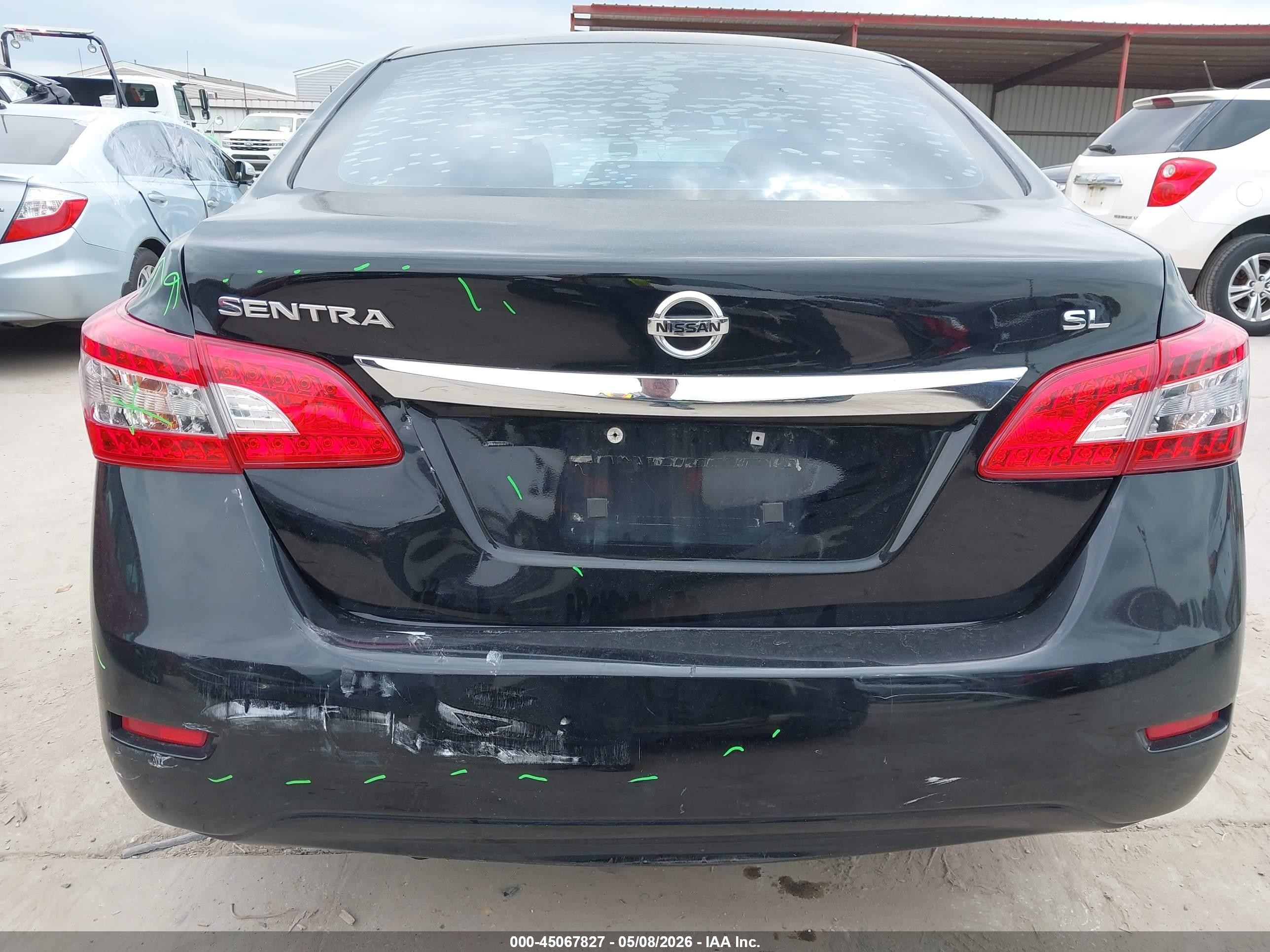 2015 Nissan Sentra S Black vin: 3N1AB7AP0FY307379