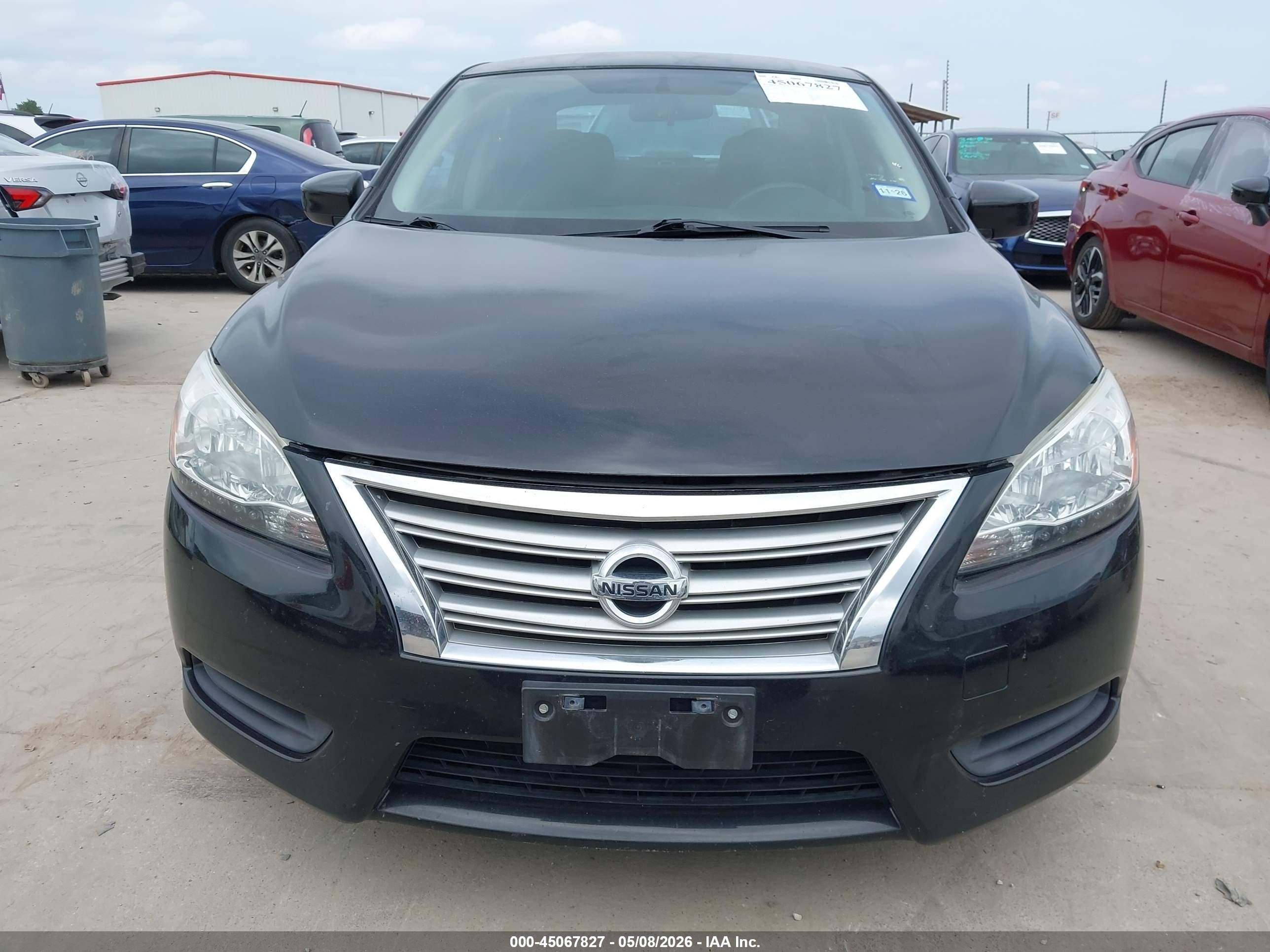 2015 Nissan Sentra S Black vin: 3N1AB7AP0FY307379