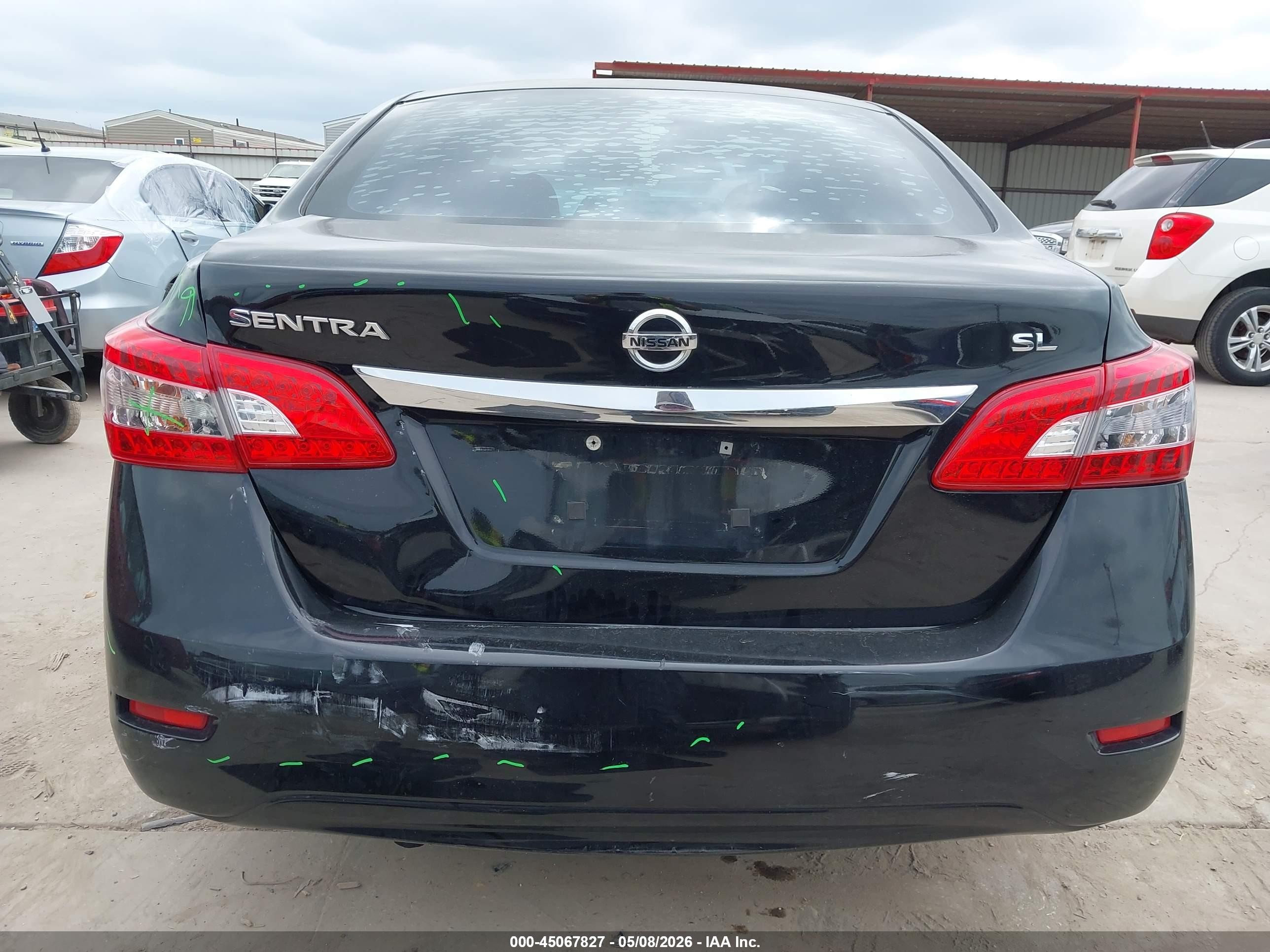 2015 Nissan Sentra S Black vin: 3N1AB7AP0FY307379