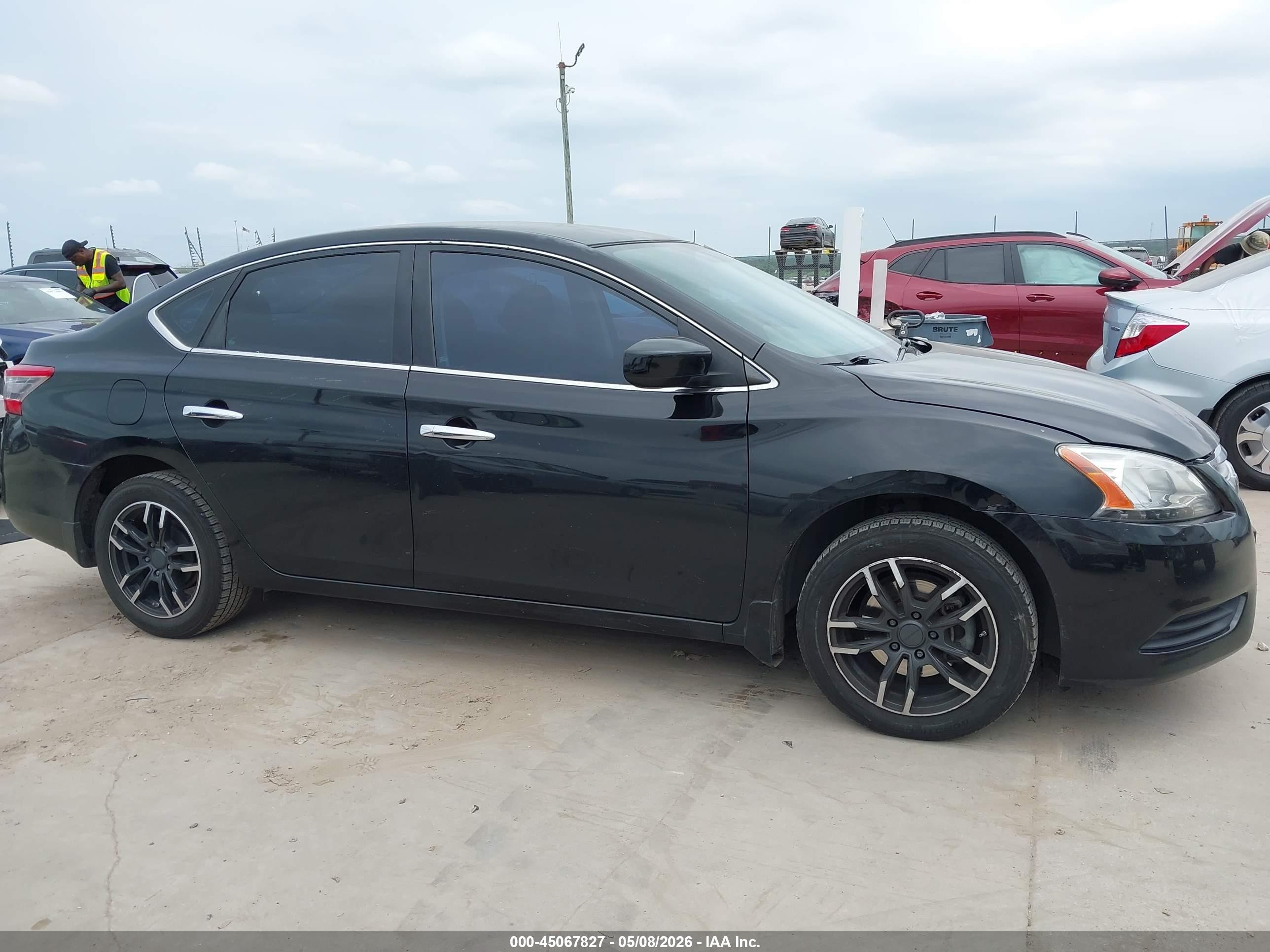 2015 Nissan Sentra S Black vin: 3N1AB7AP0FY307379