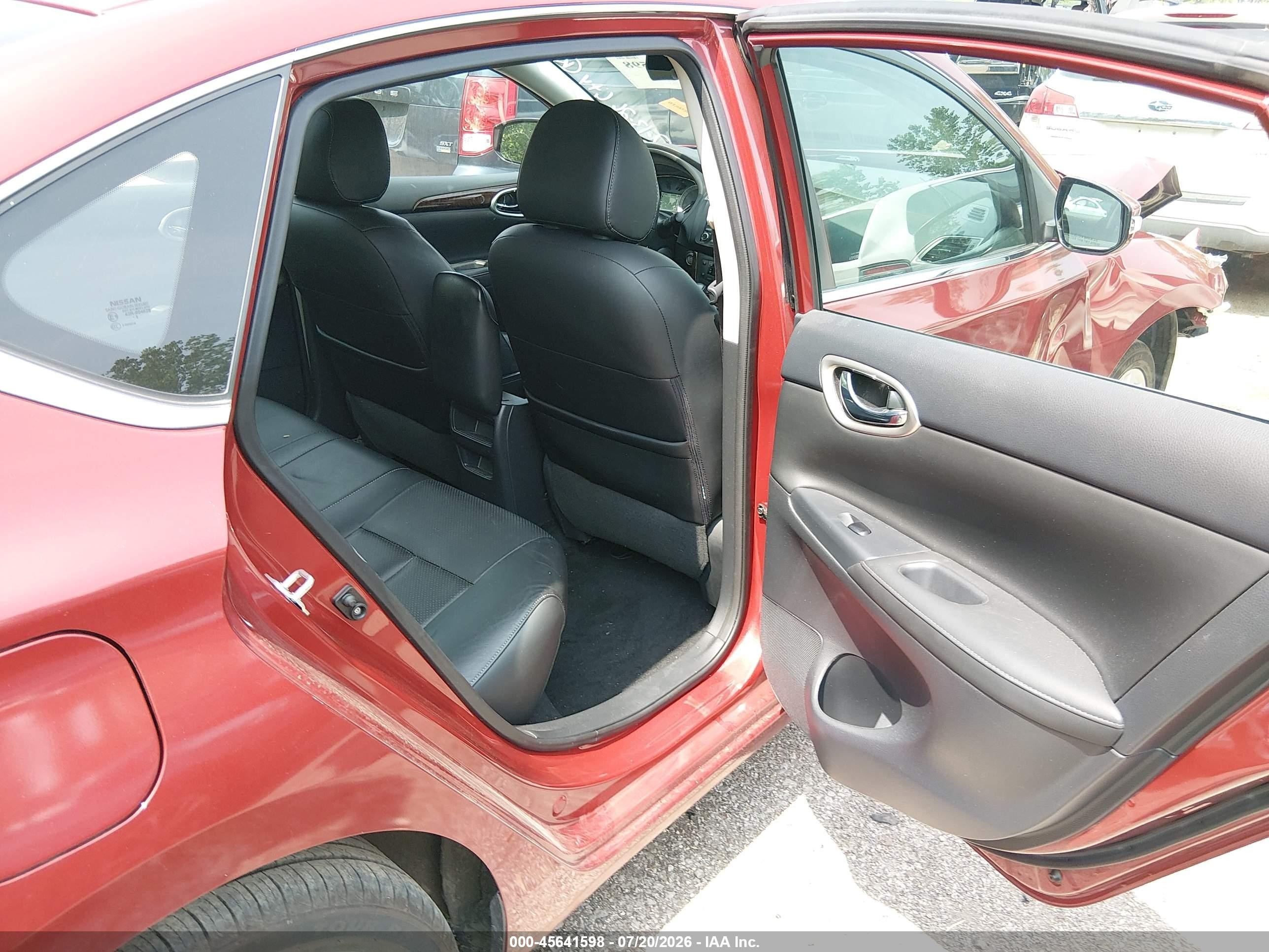 2015 Nissan Sentra Sl Red vin: 3N1AB7AP0FY307897