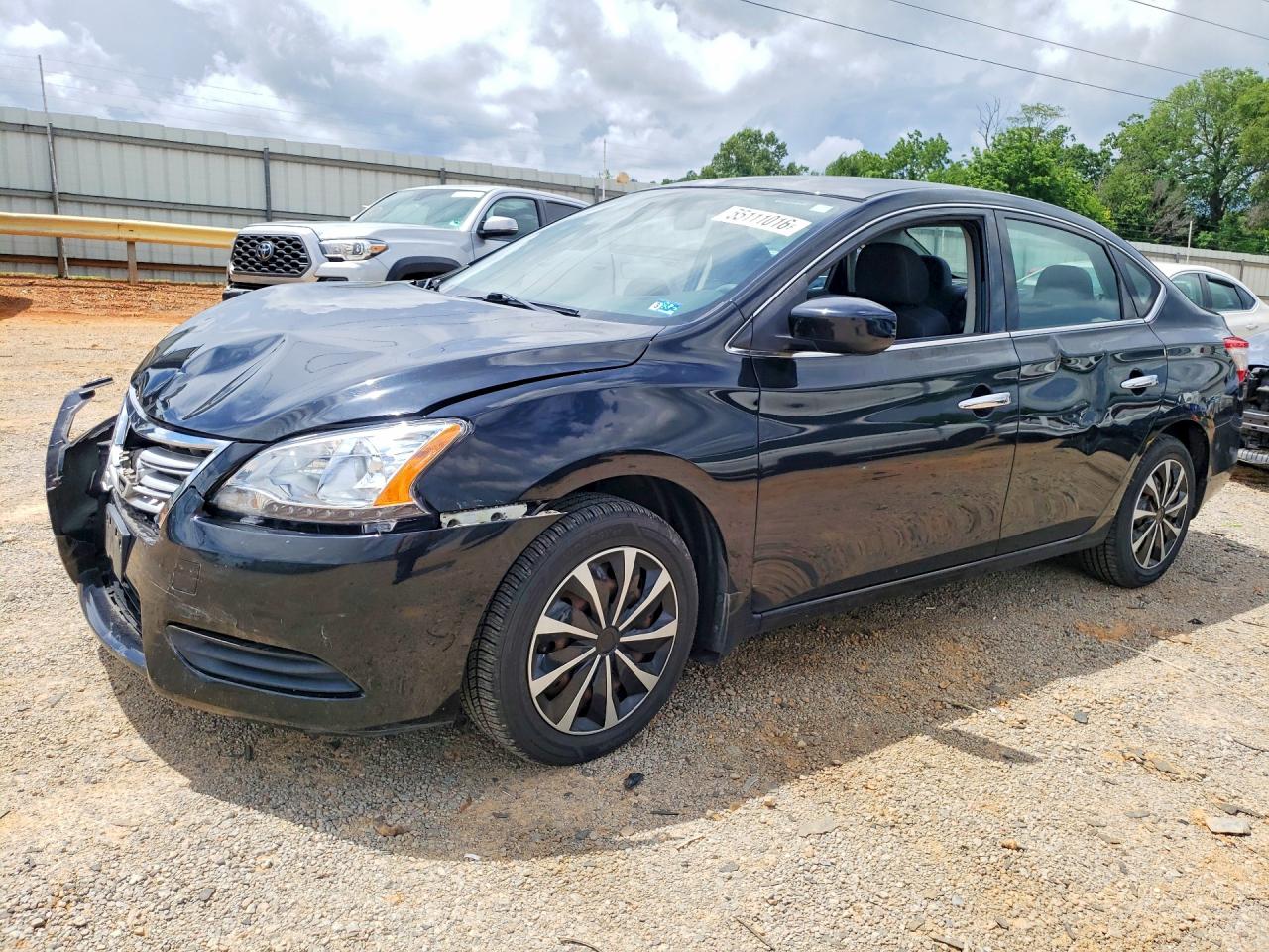 2015 Nissan Sentra S Black vin: 3N1AB7AP0FY310119
