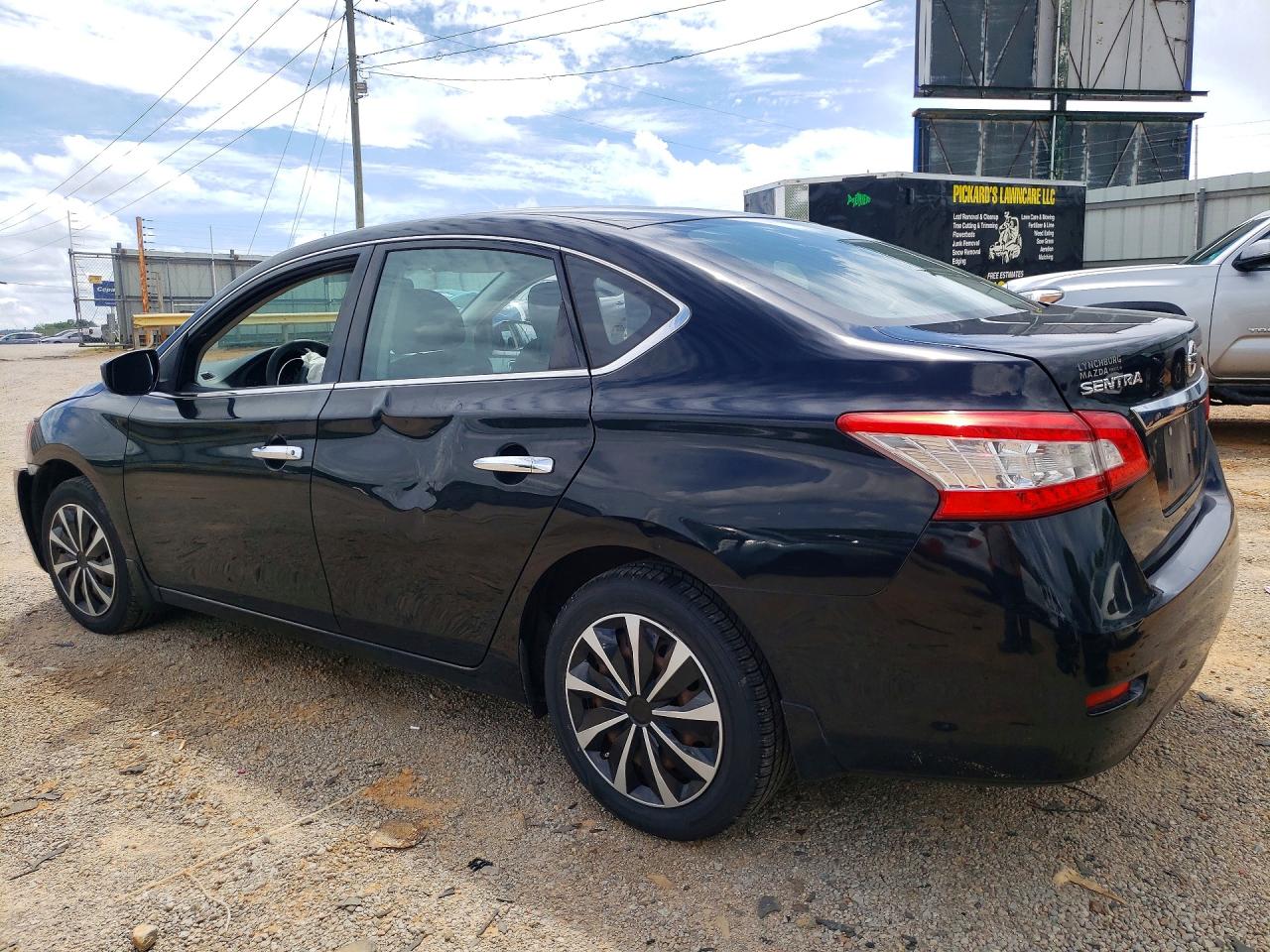 2015 Nissan Sentra S Black vin: 3N1AB7AP0FY310119