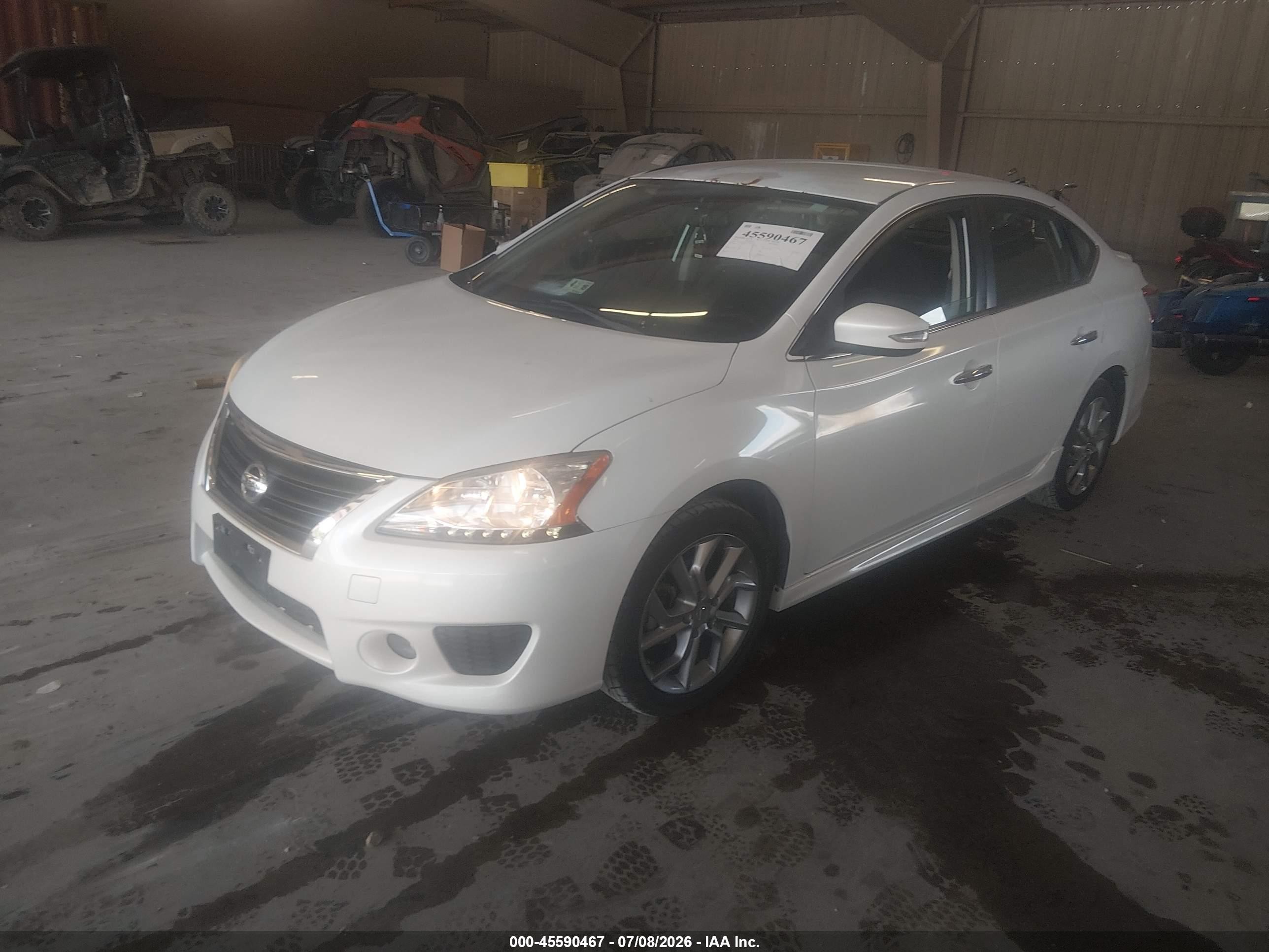 2015 Nissan Sentra Sr White vin: 3N1AB7AP0FY310265