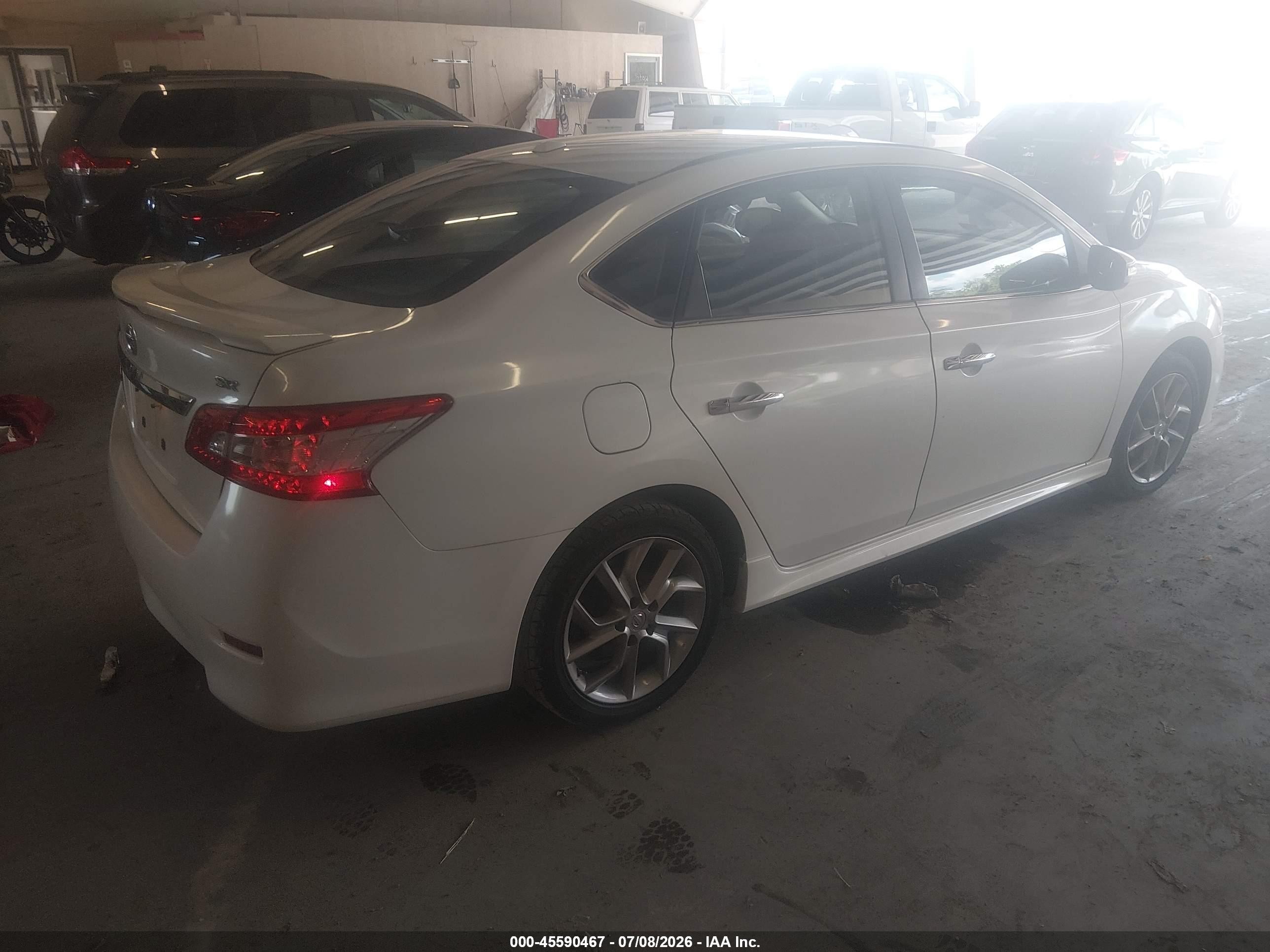 2015 Nissan Sentra Sr White vin: 3N1AB7AP0FY310265