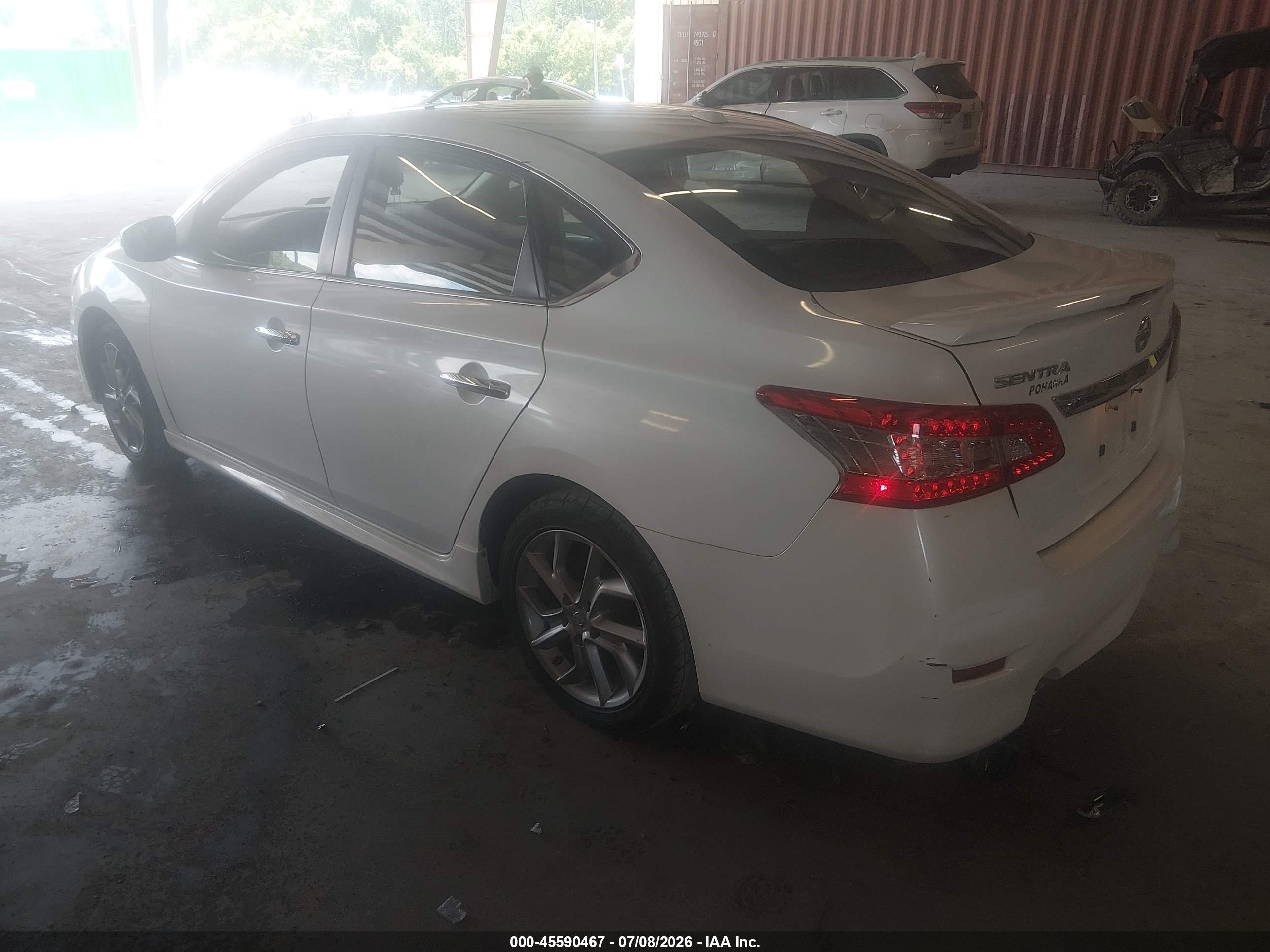2015 Nissan Sentra Sr White vin: 3N1AB7AP0FY310265
