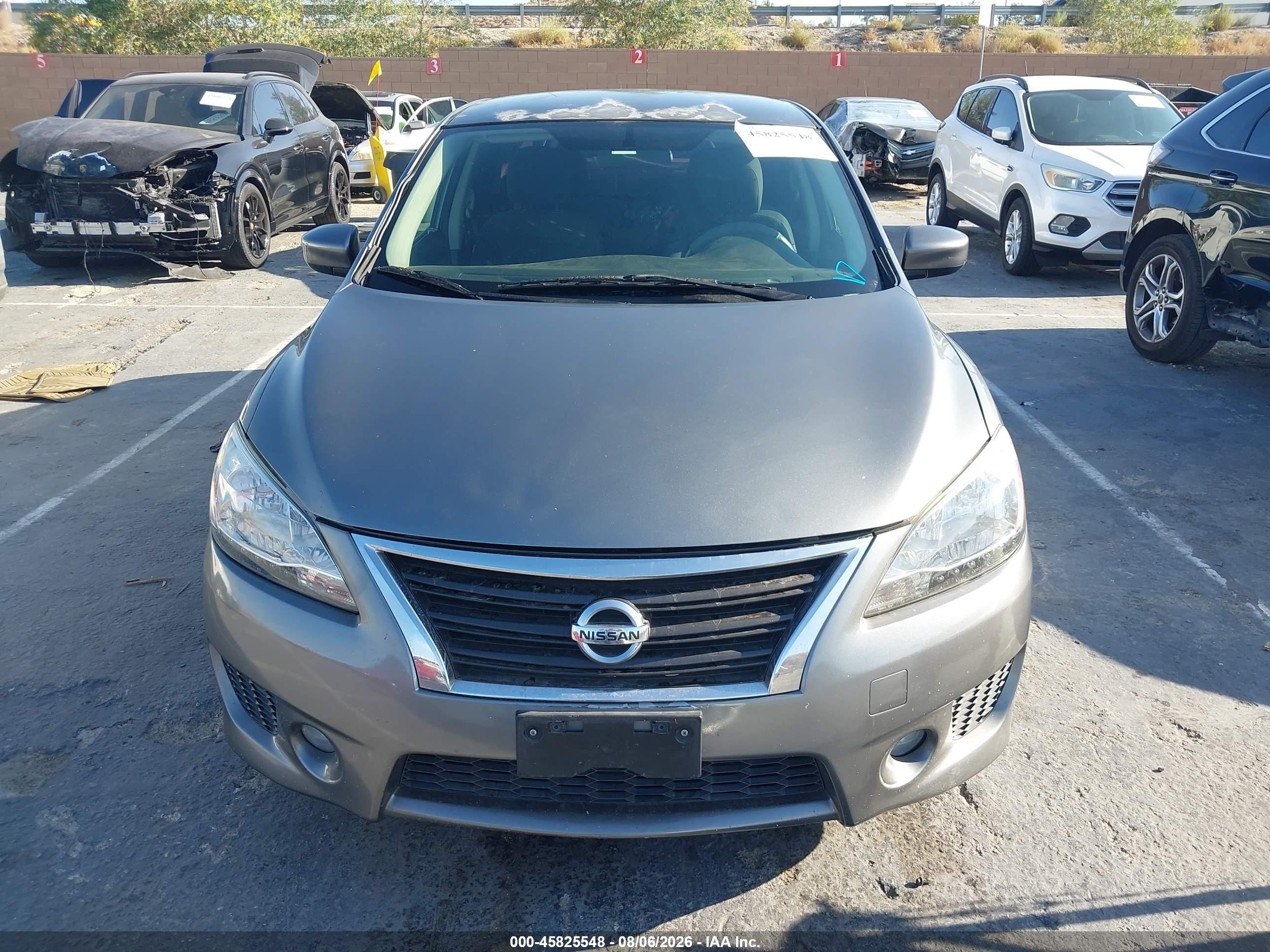 2015 Nissan Sentra S Gray vin: 3N1AB7AP0FY325879