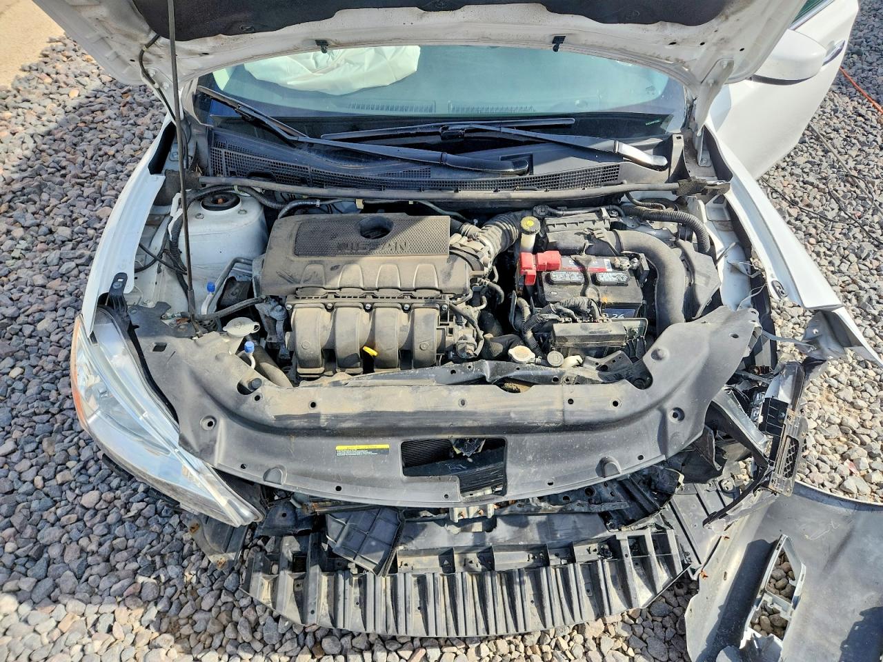 2015 Nissan Sentra S Белый vin: 3N1AB7AP0FY326627