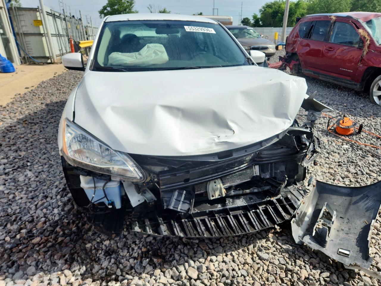 2015 Nissan Sentra S Белый vin: 3N1AB7AP0FY326627