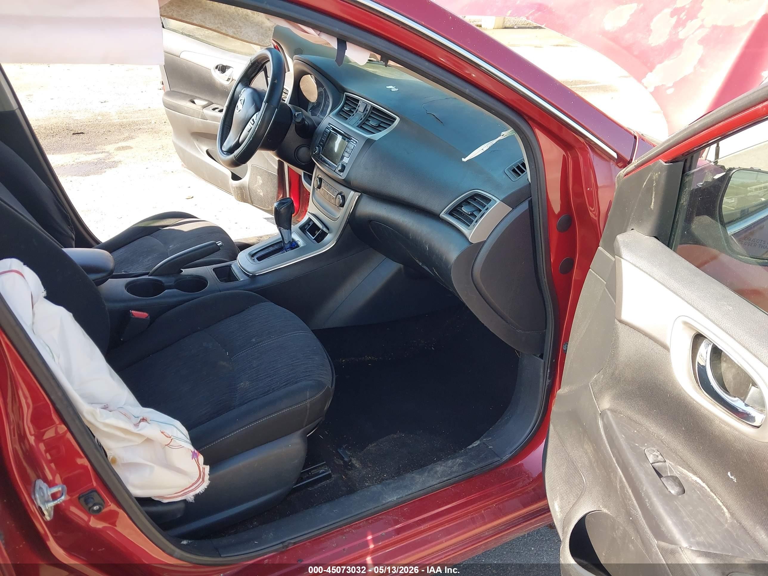 2015 Nissan Sentra Sv Burgundy vin: 3N1AB7AP0FY327017