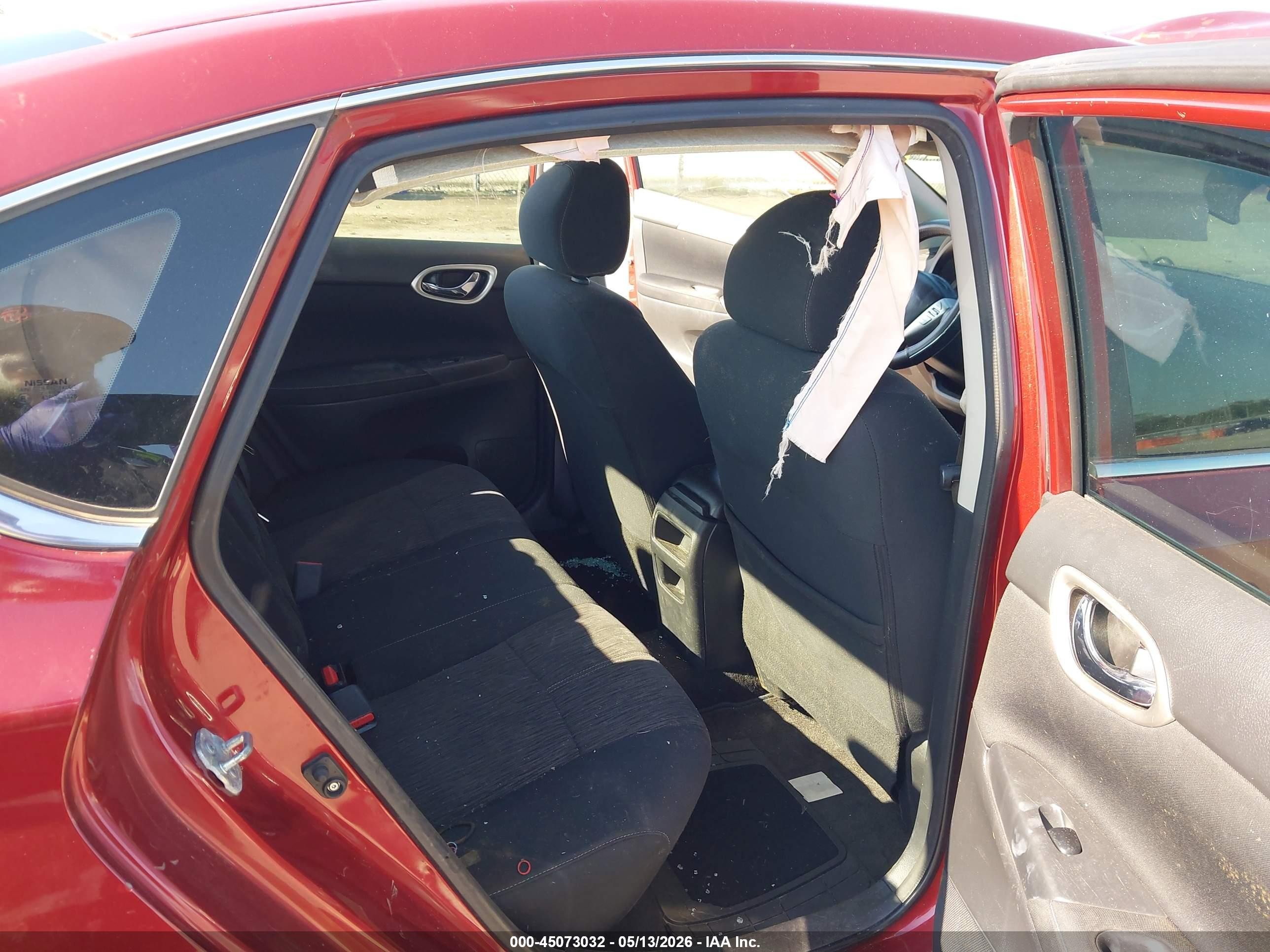 2015 Nissan Sentra Sv Burgundy vin: 3N1AB7AP0FY327017