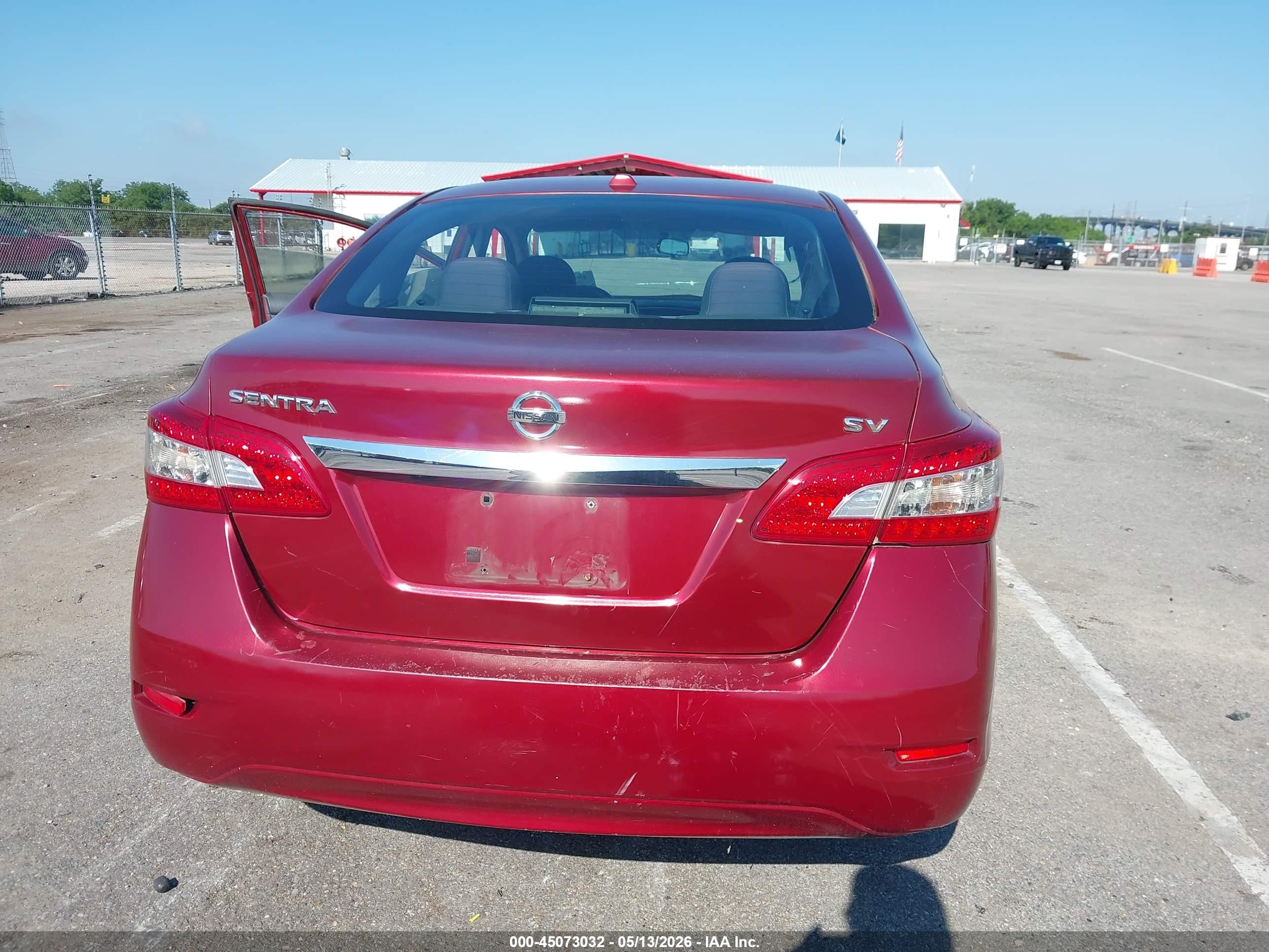2015 Nissan Sentra Sv Burgundy vin: 3N1AB7AP0FY327017