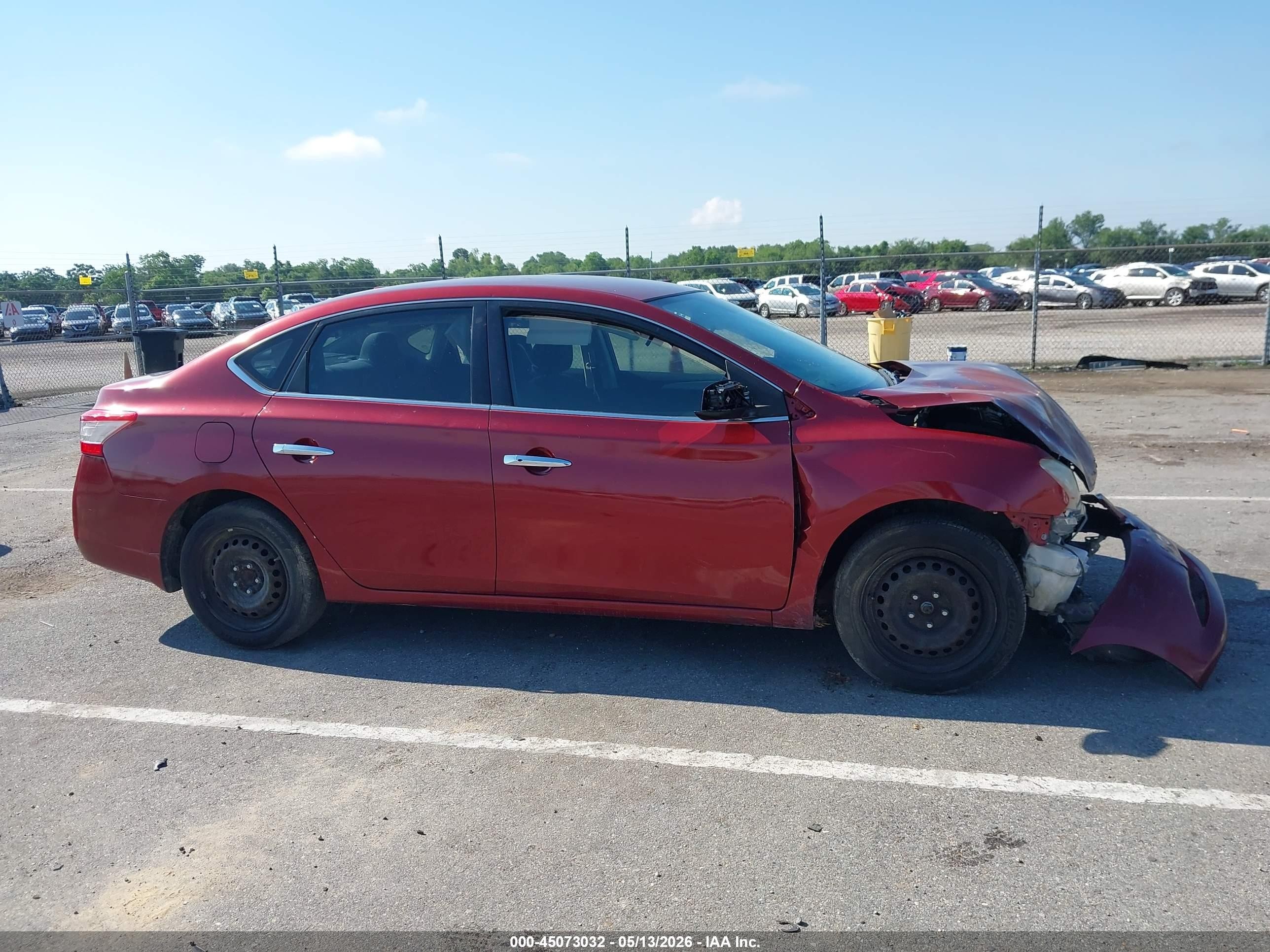 2015 Nissan Sentra Sv Burgundy vin: 3N1AB7AP0FY327017