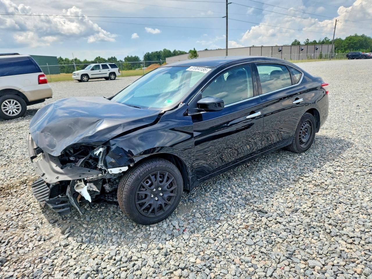 2015 Nissan Sentra Sv Black vin: 3N1AB7AP0FY329141