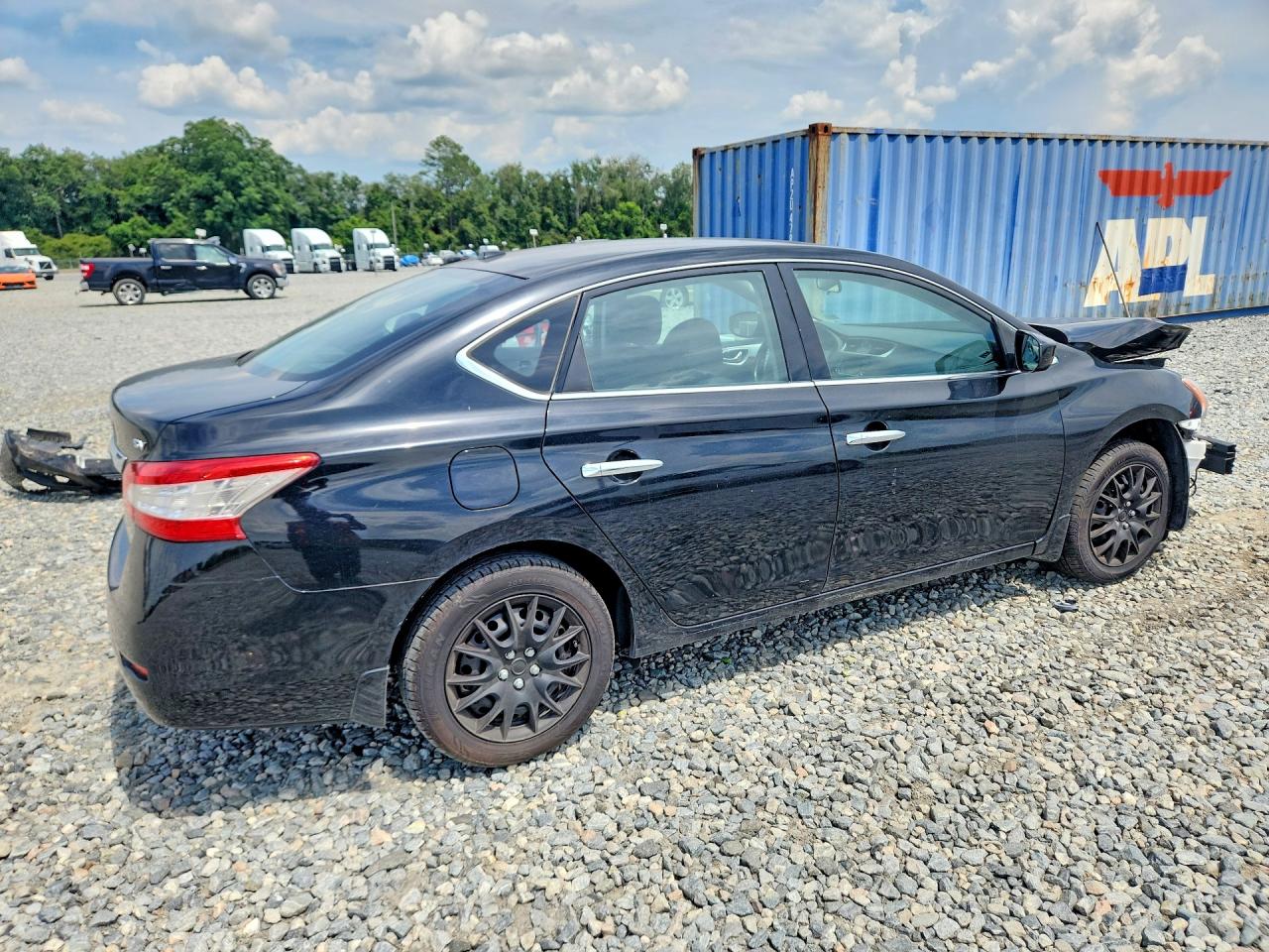 2015 Nissan Sentra Sv Black vin: 3N1AB7AP0FY329141