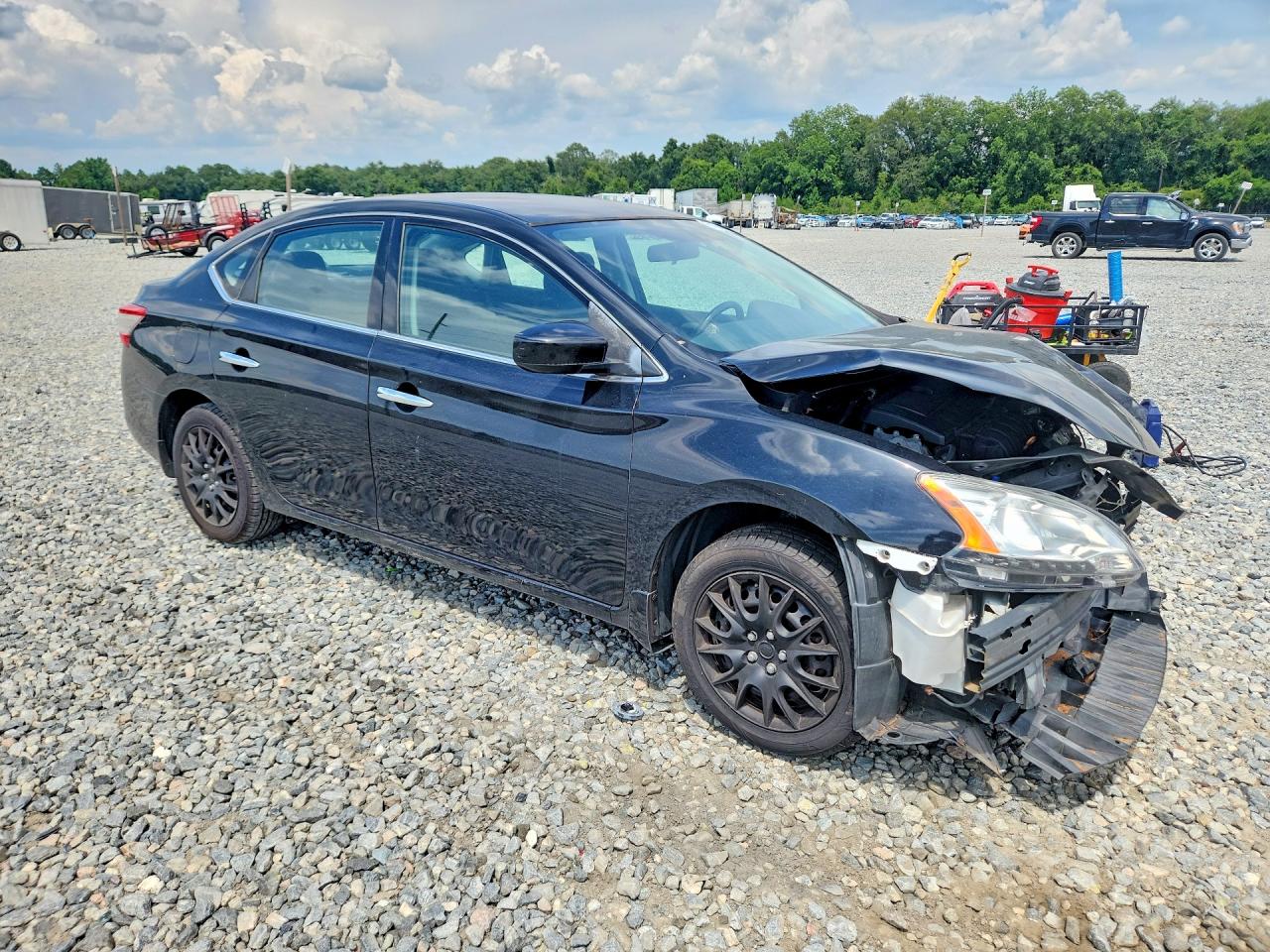 2015 Nissan Sentra Sv Black vin: 3N1AB7AP0FY329141