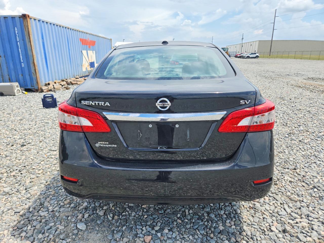 2015 Nissan Sentra Sv Black vin: 3N1AB7AP0FY329141