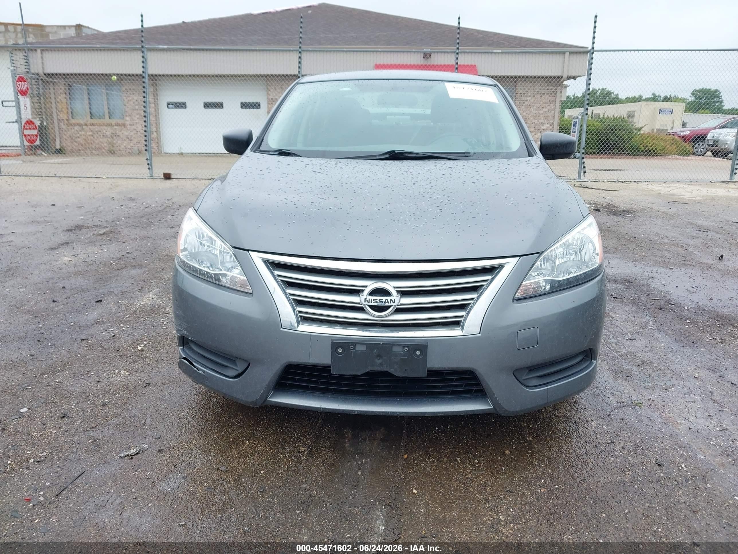2015 Nissan Sentra S Gray vin: 3N1AB7AP0FY332492