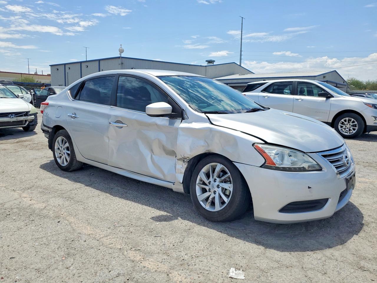 2015 Nissan Sentra Sv Silver vin: 3N1AB7AP0FY340415