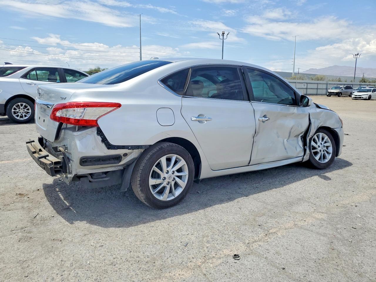 2015 Nissan Sentra Sv Silver vin: 3N1AB7AP0FY340415